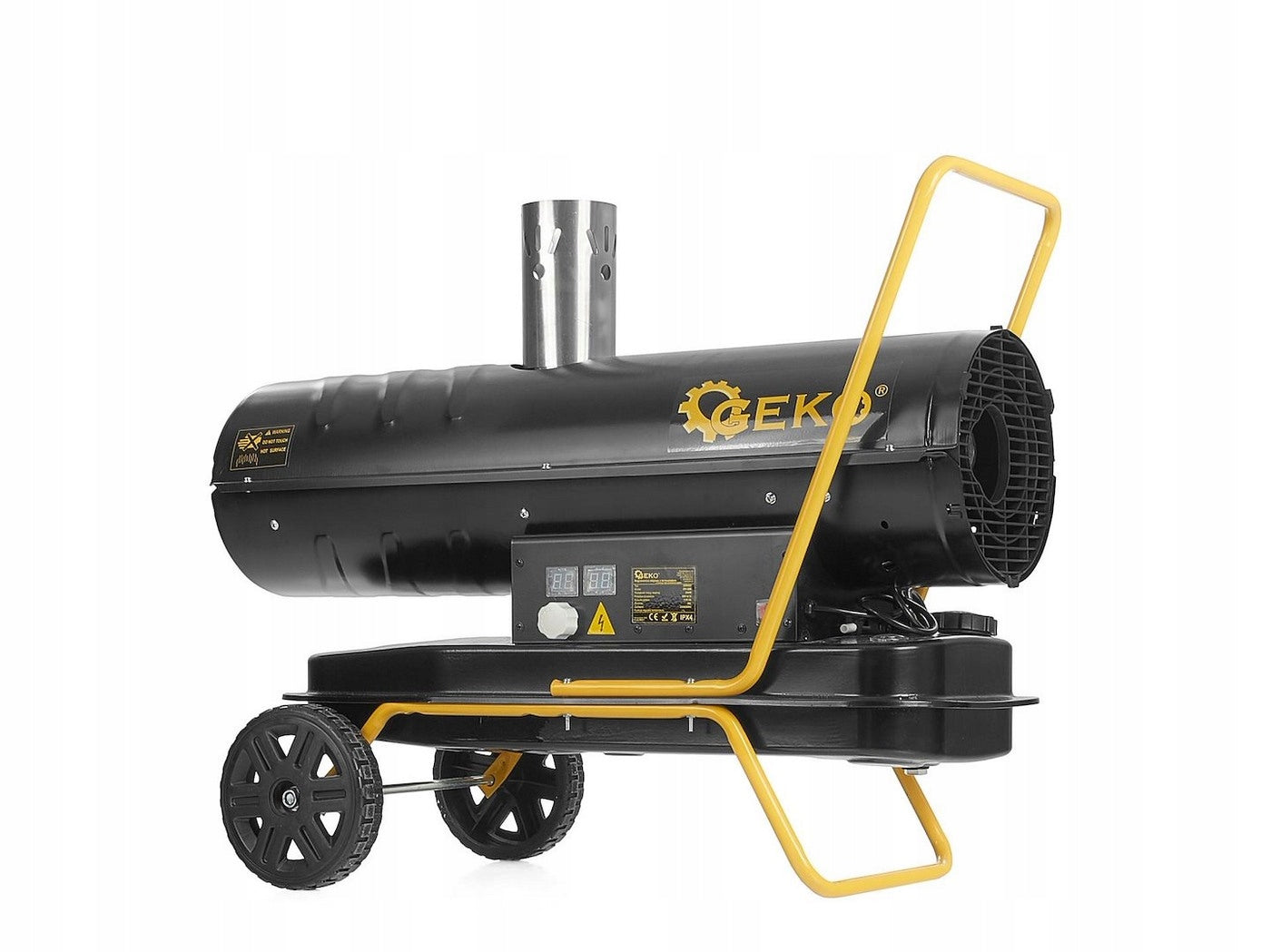 Oil heater with chimney 25 kW THERMOSTAT Tank 24 liters WHEELS Manufacturer code G80425