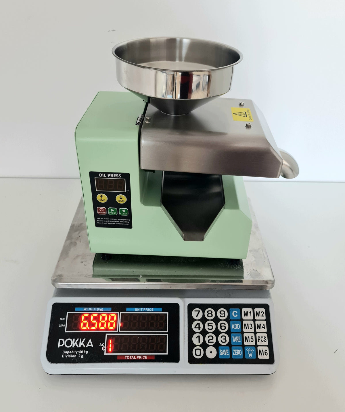 Oil press made of acid-resistant steel 3-6 kg/h thermometer freebie Manufacturer code SPRZ3-6H