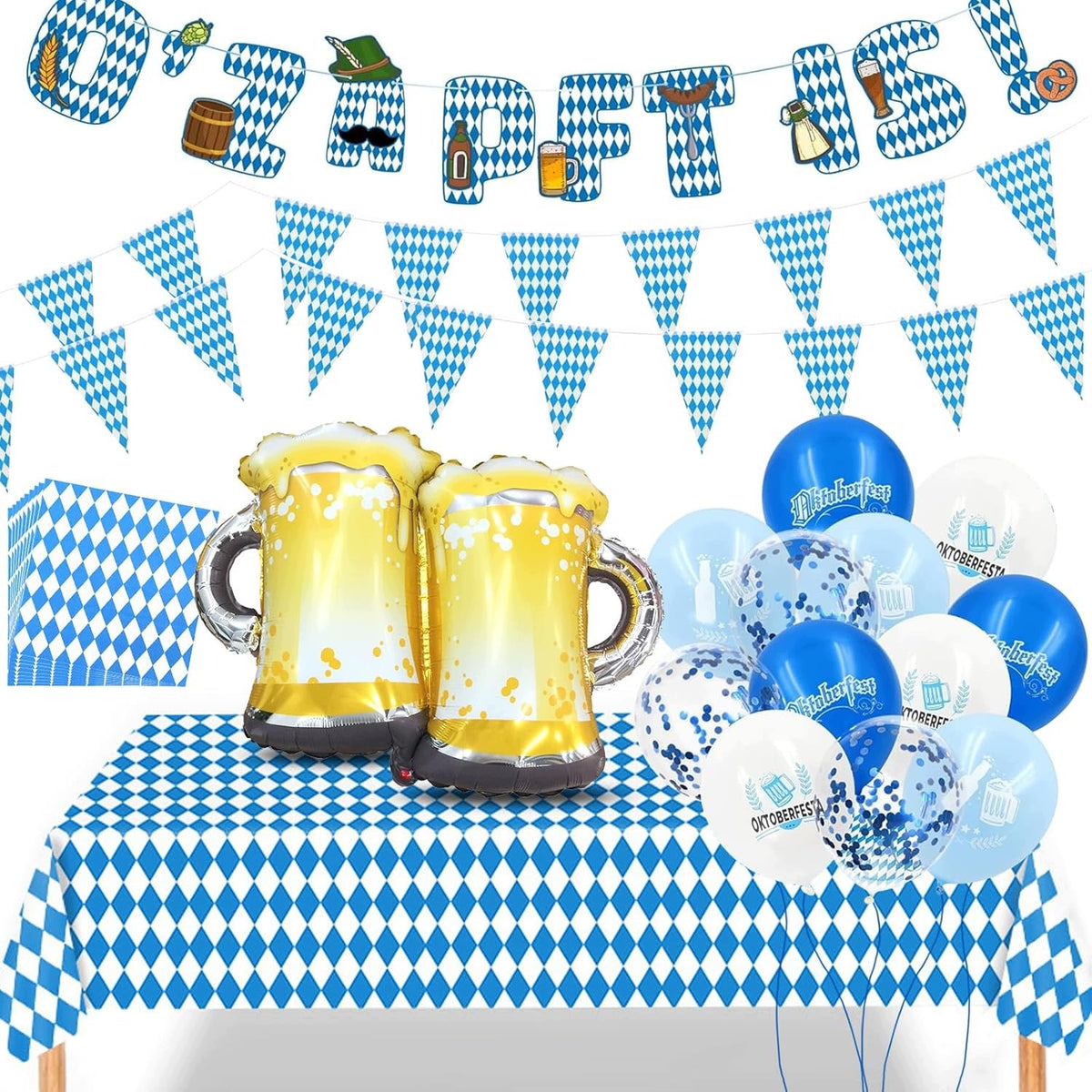 Oktoberfest Party Decorative Set Complete for Beer Garland Party