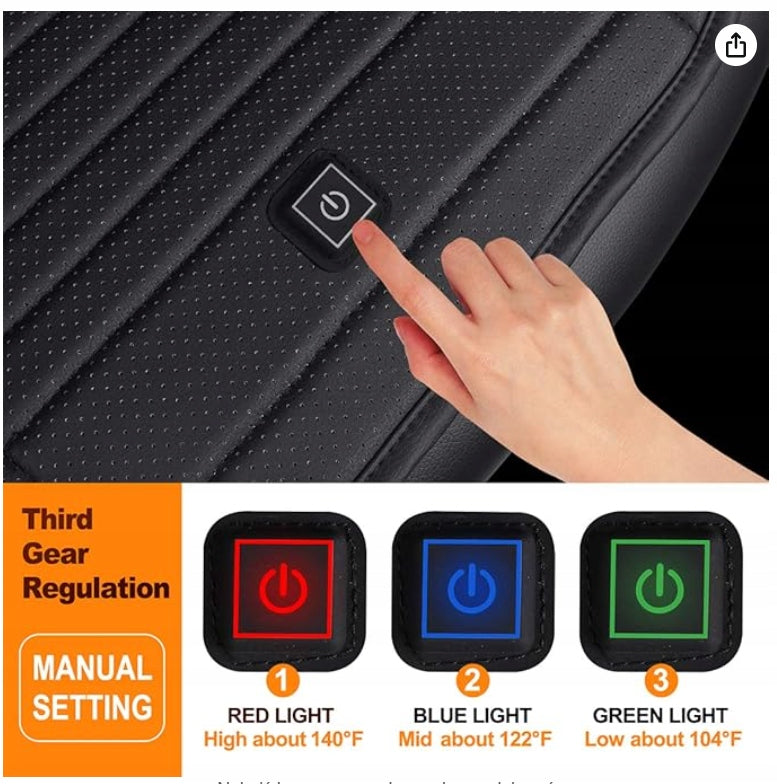 Olidon CHAIR HEATED MAT with Pressure Sensor and Thermostat Packaging status original