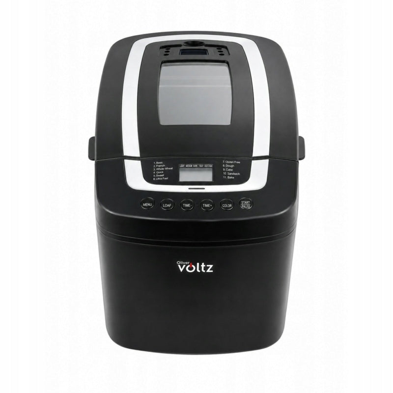 Oliver Voltz OV51446B, 800 W, 12 program, Időzítő, Fekete, Kenyérsütő
