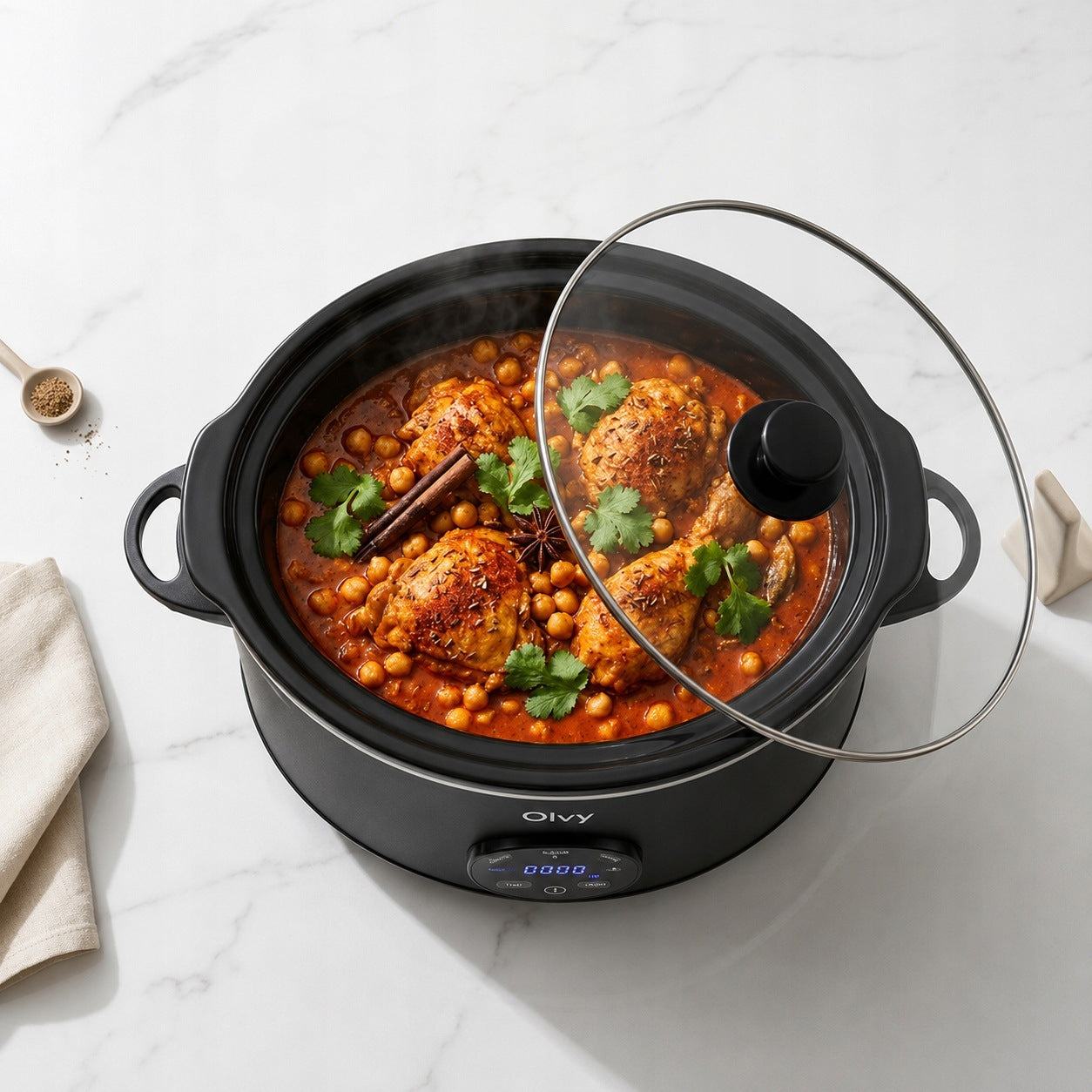 Olvy Slow Cooker Pro Wolnowar 6L z Programatorem LCD Timer 295W Manufacturer code CESC0601