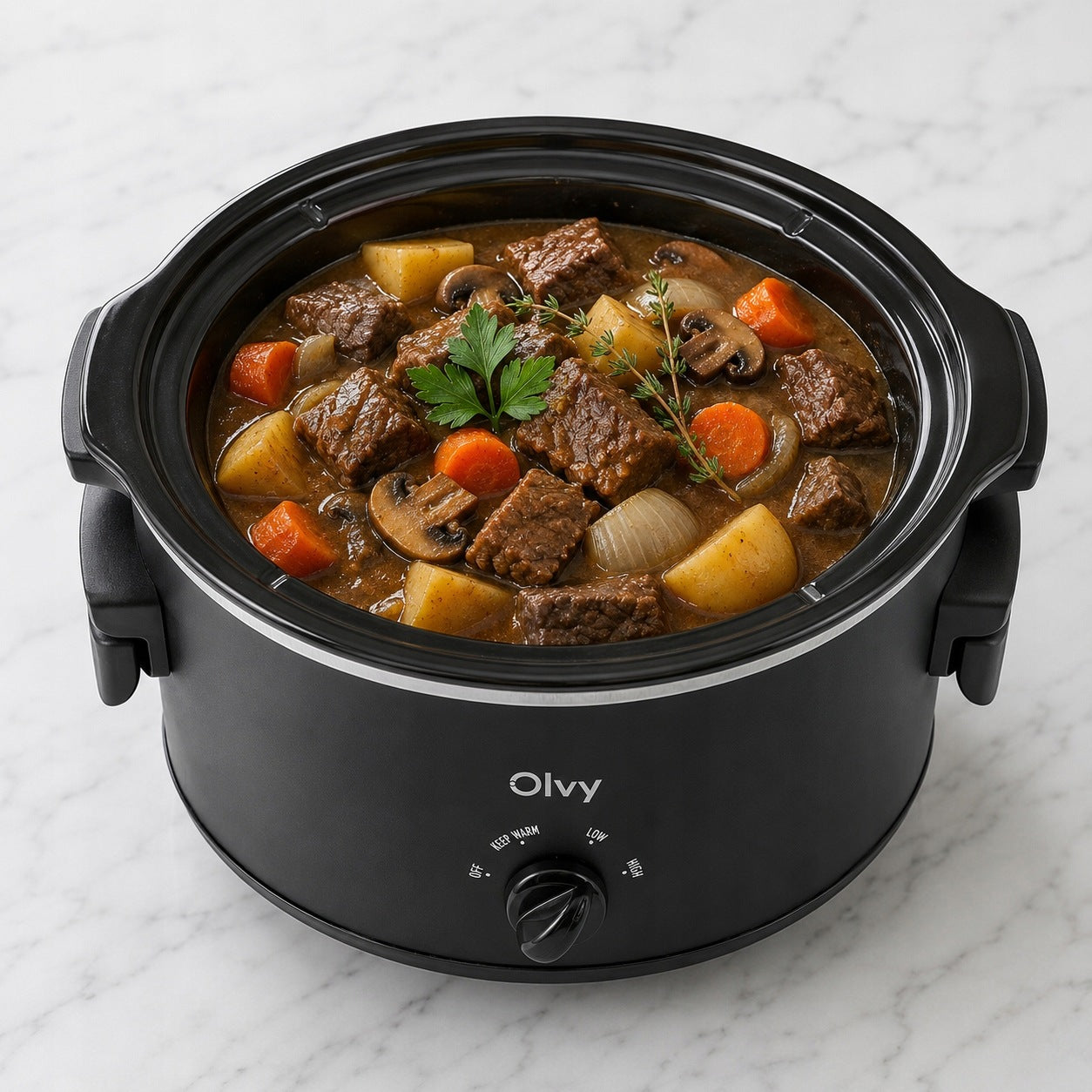 Olvy Wolnowar Slow Cooker Garnek Ceramiczny 6,5L 265W Manufacturer code CESC0602