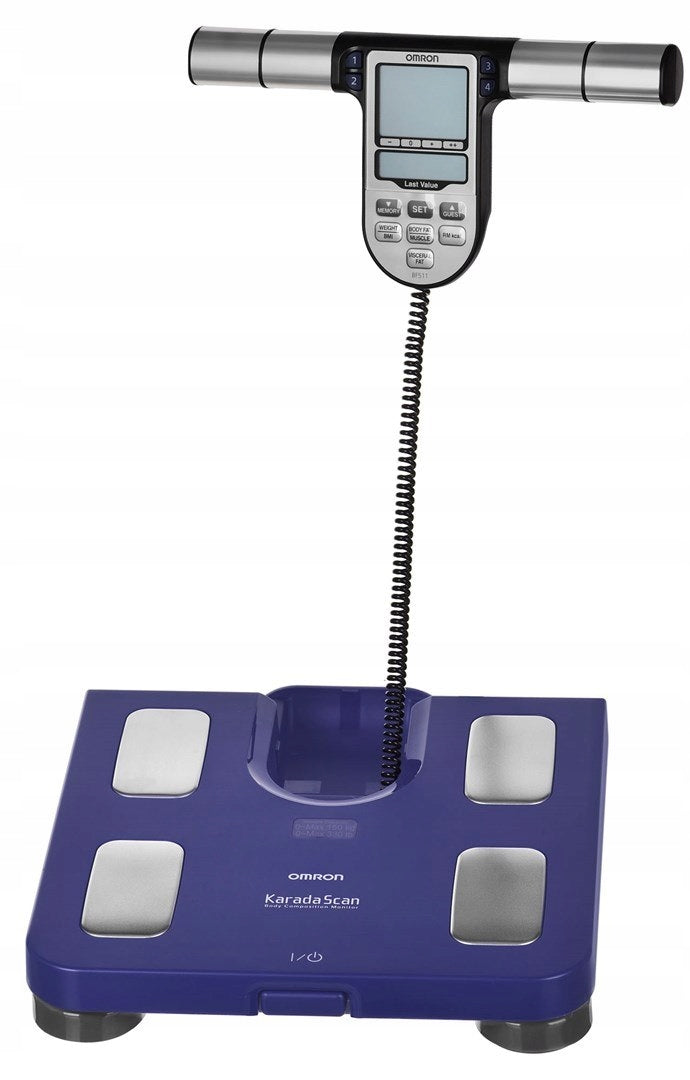 Omron HBF-511B-E Bathroom Scale Body Composition Monitor 8 Sensors Brand Omron