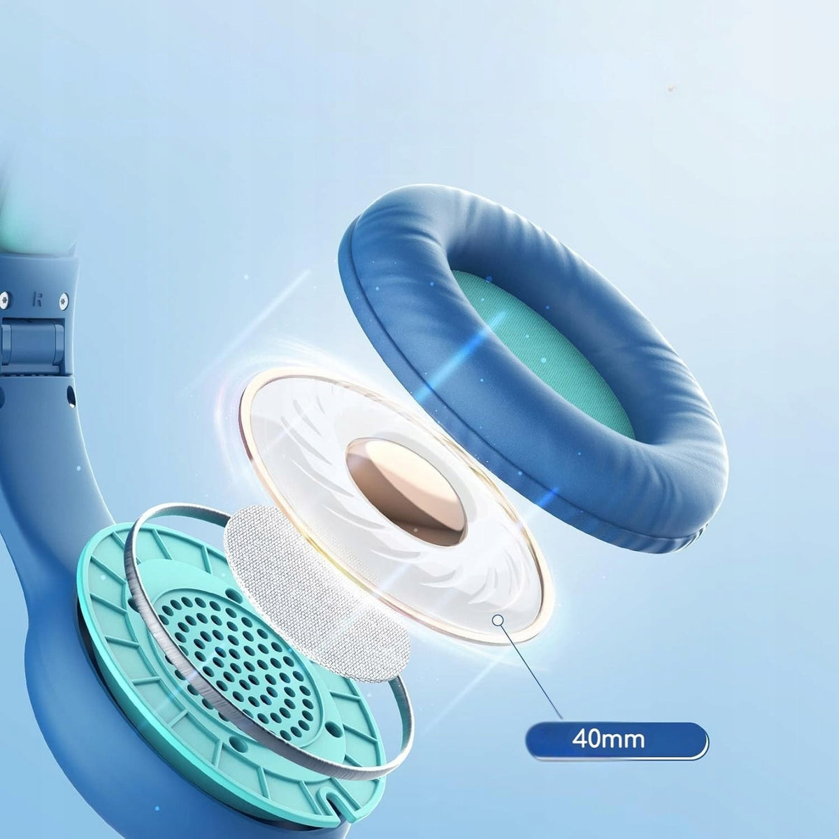 On-Ear Headphones Earfun K1 Kids Wired for Children Folding 85/94 dB Brand Earfun