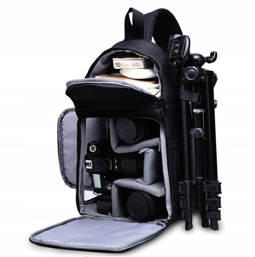 One shoulder photo backpack Caden D15 charm Color black
