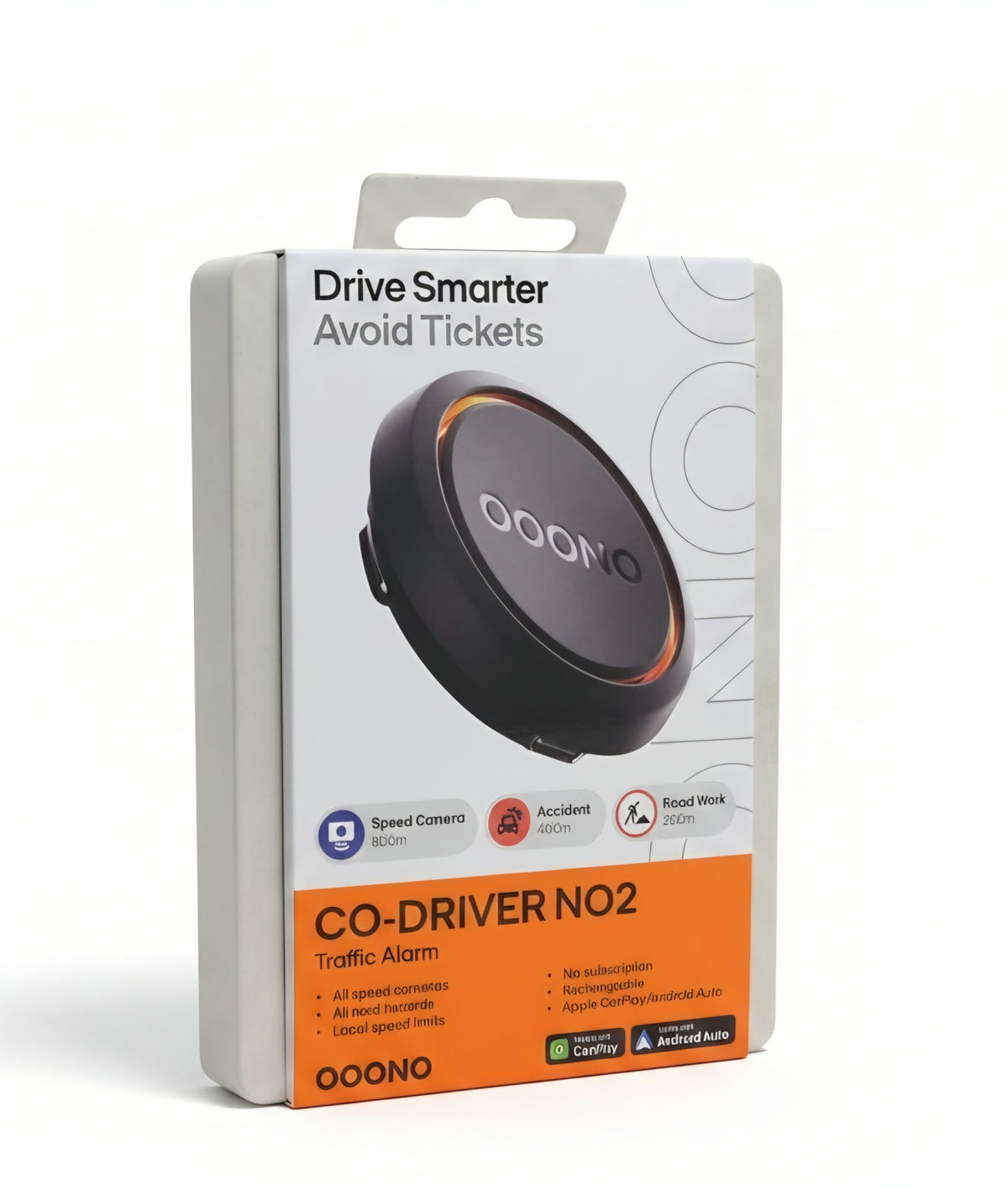 Ooono Co-Driver NO2 road alarm anti-radar