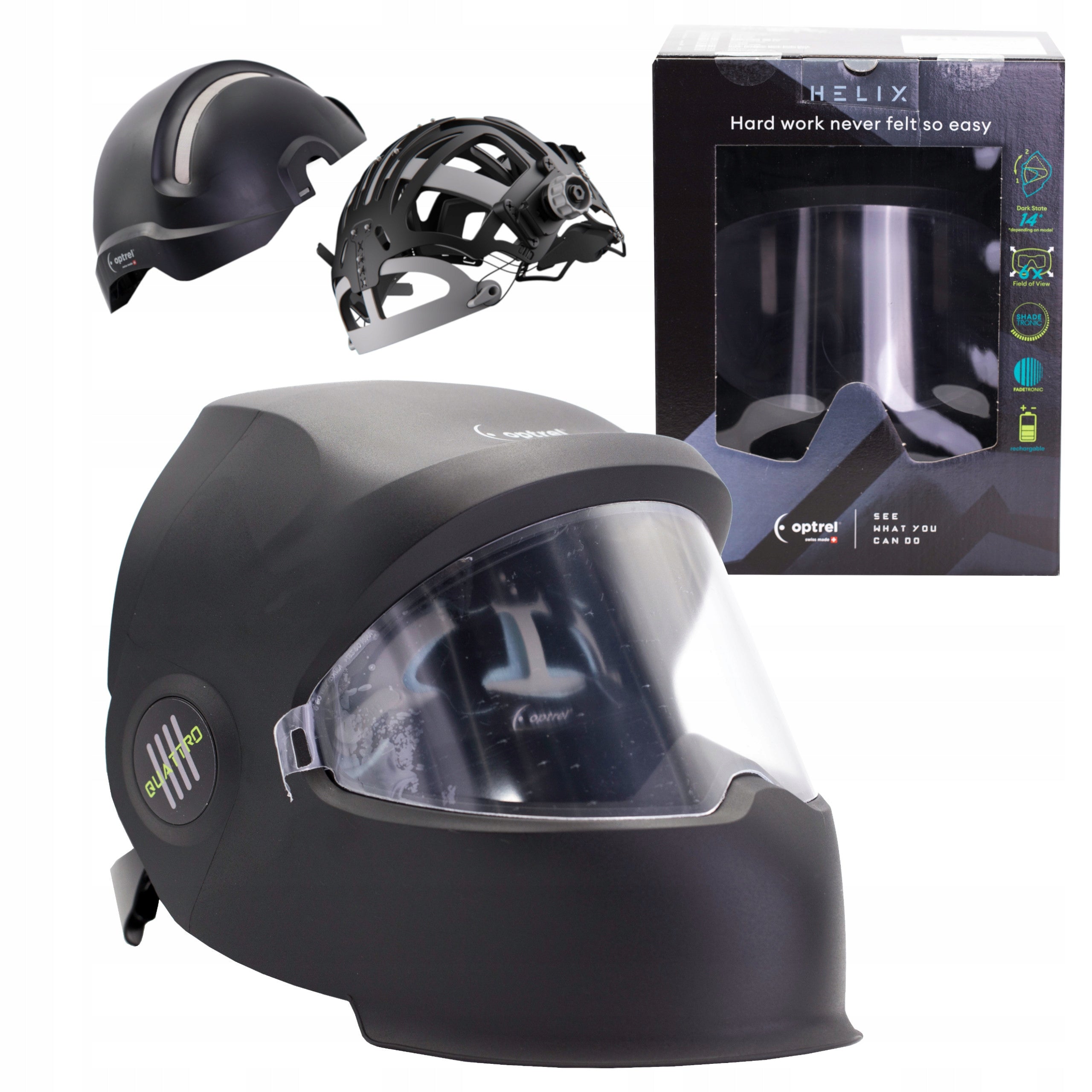 Optrel Helix Quattro visor + helmet 1050.100