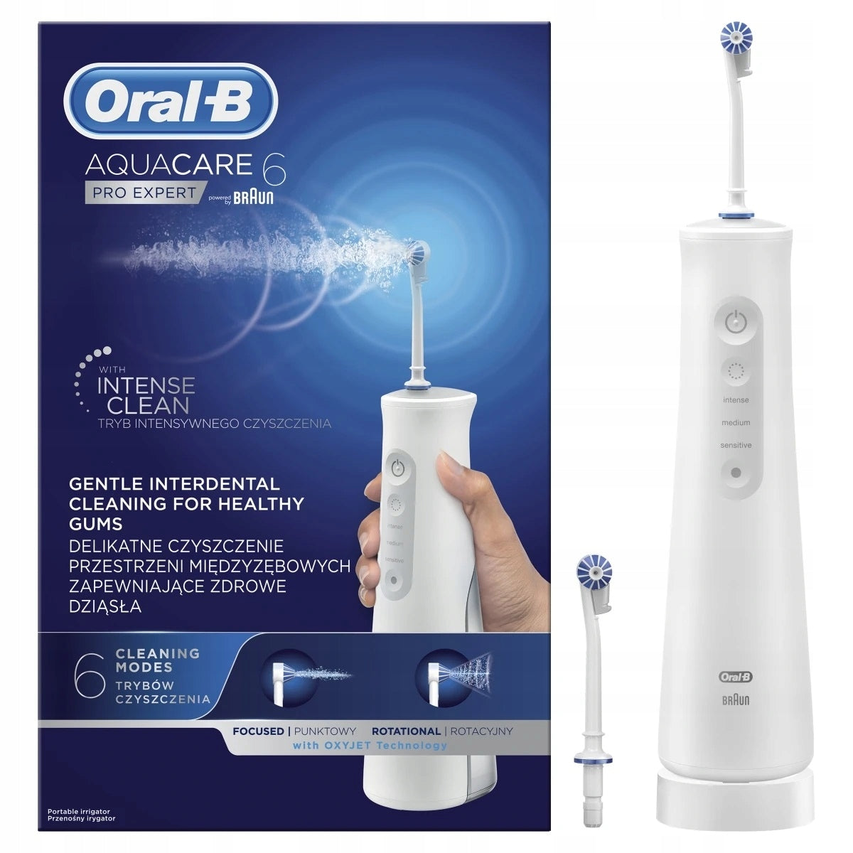 Oral-B AquaCare Pro Expert 6 OxyJet Wireless Irrigator Portable