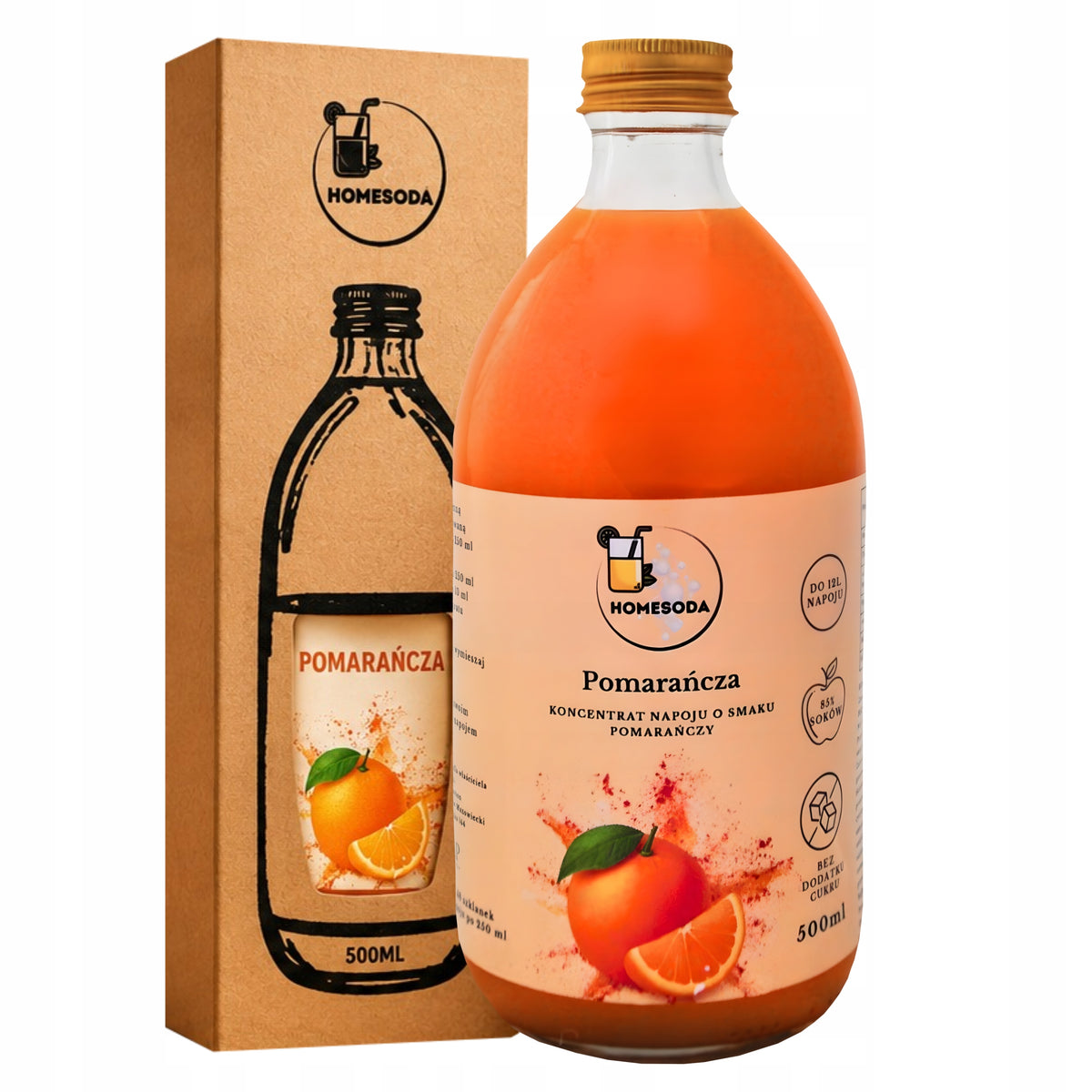 Orange Flavoured Syrup Concentrate for Sodastream Saturator by HomeSoda
