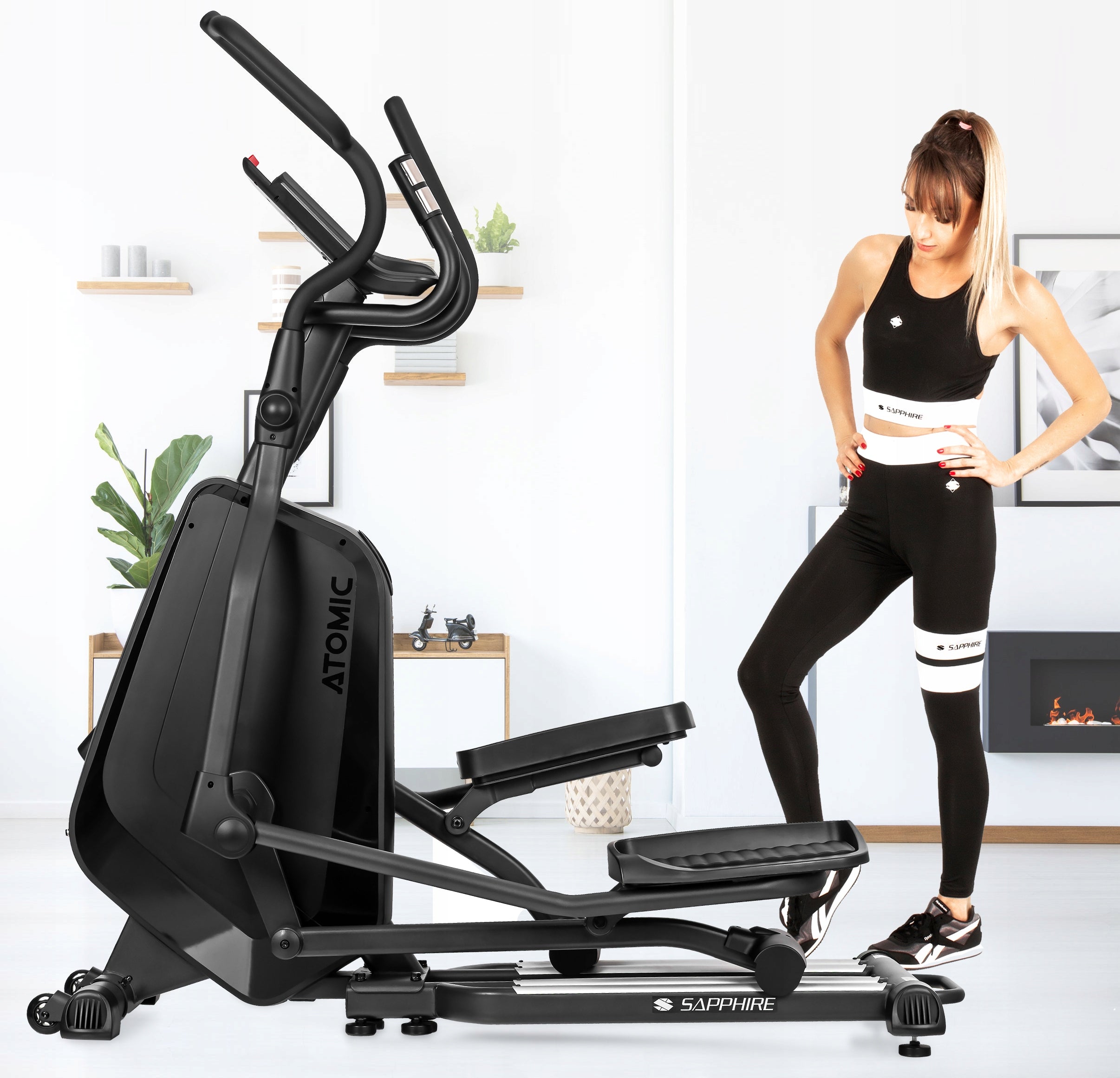 Orbi-trek ELLIPTICAL TRAINER ATOMIC electromagnetic SAPPHIRE up to 150KG Manufacturer code SG-1000E_BLACK
