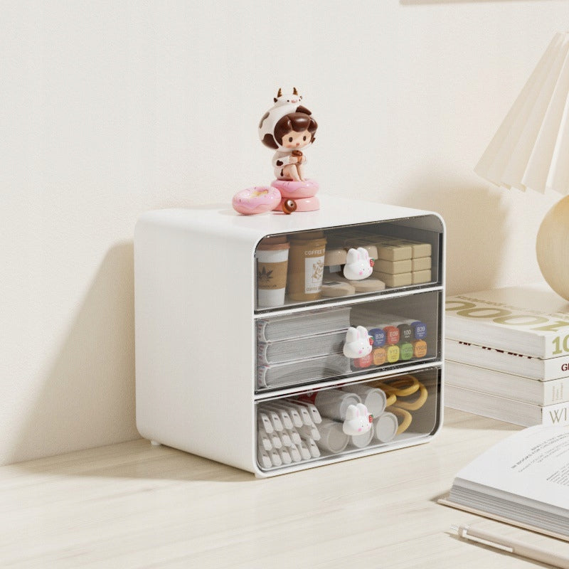 Organizer with drawers for small items cosmetics for the bathroom or desk 3 Furniture height 16 cm