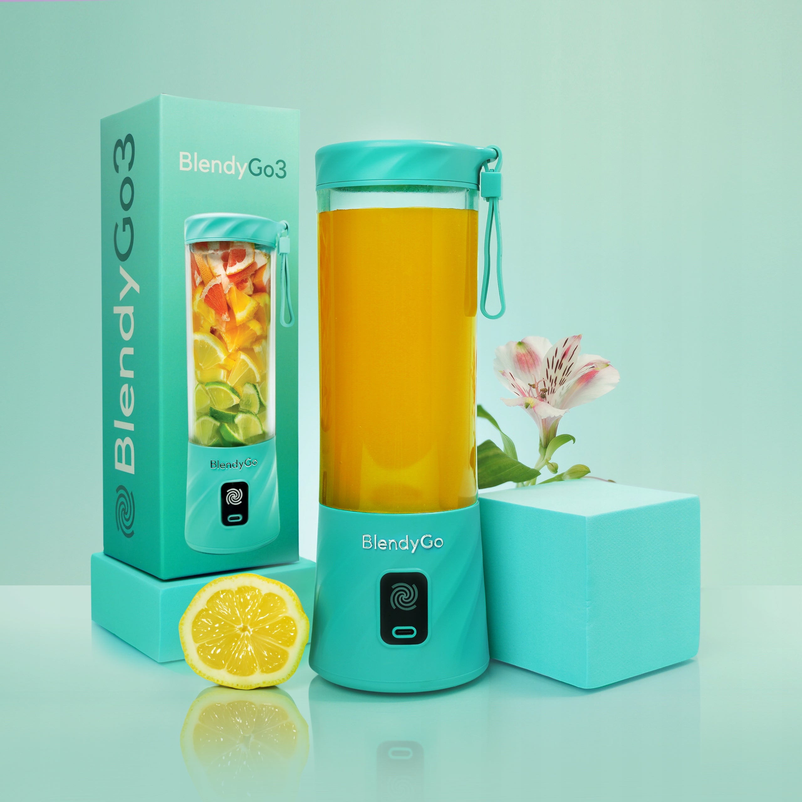 Original Blender BlendyGo 3 Wireless USB Chalice PERFECT GIFT Manufacturer code Mikser do smoothie mini blender kielichowy 3