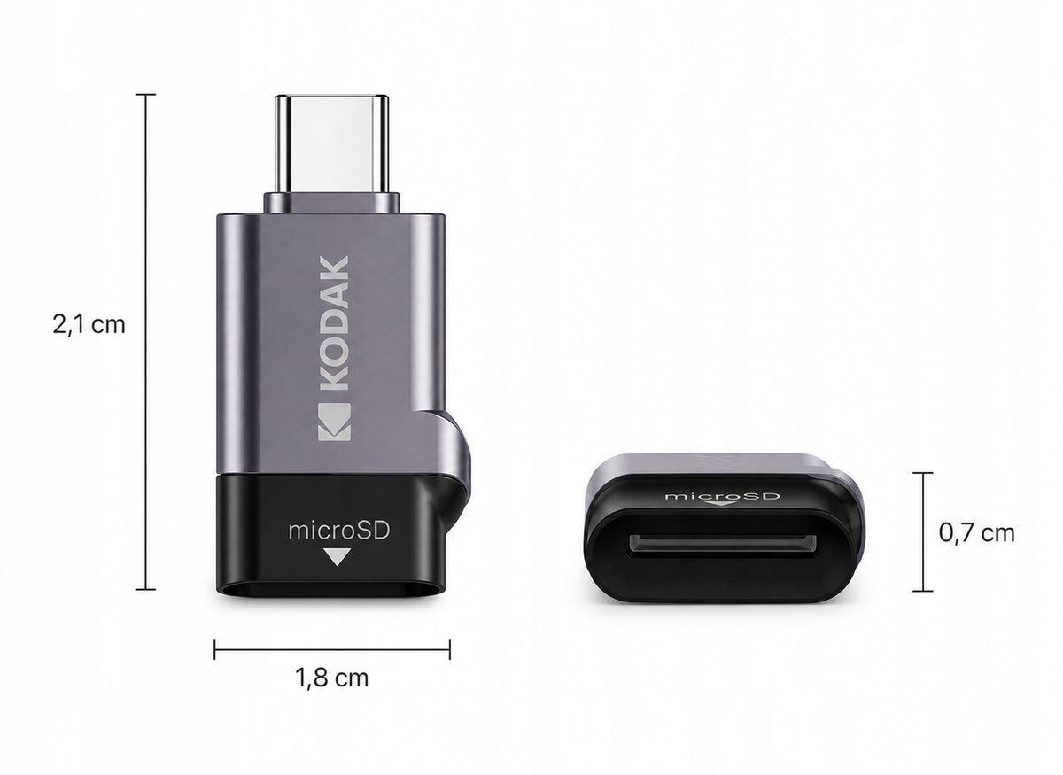 Original Card Reader microSD KODAK C100 USB-C 3.0 2TB Manufacturer code C100