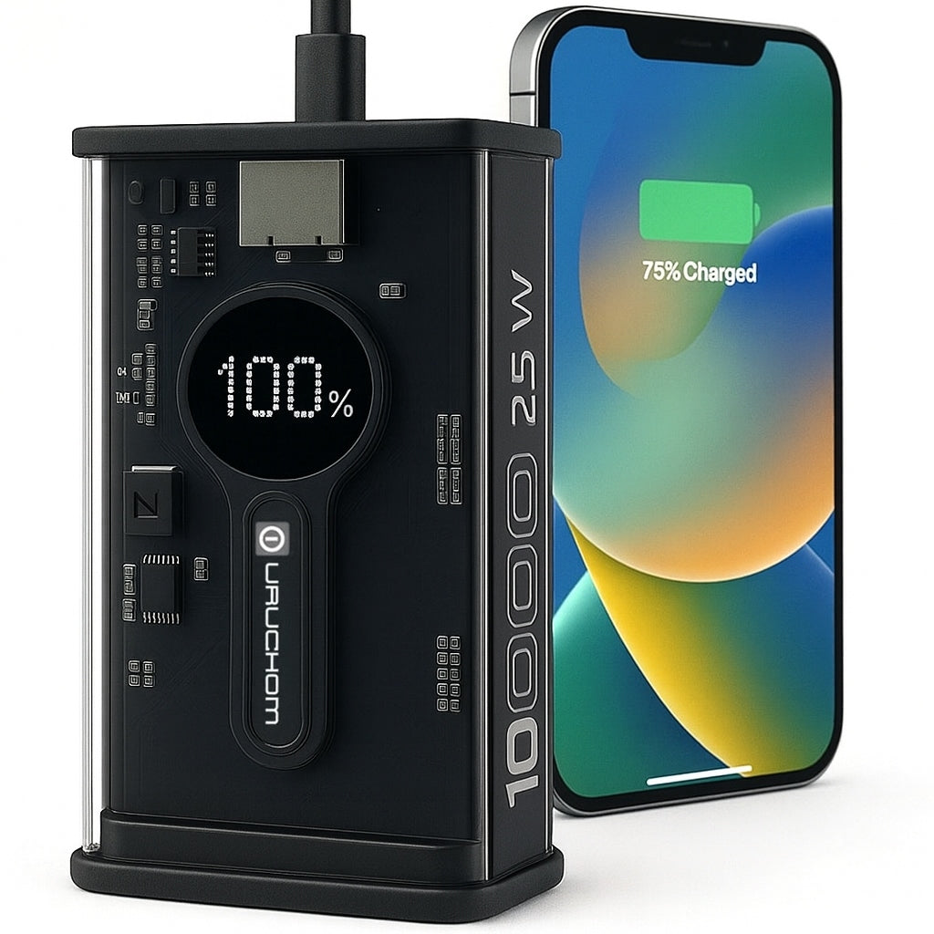 Original Powerbank Samsung Apple 10000mAh 25W Super Fast Charging Black