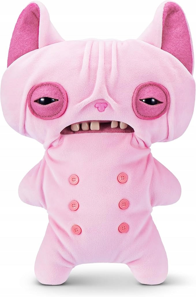 Original Zuru Fuggler Plush Toy 23cm Wrinkle Alley Cats cat sphinx pink