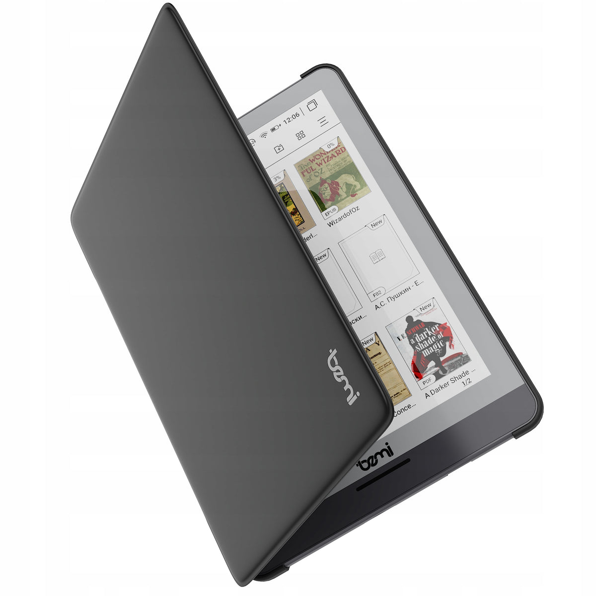 Original case for Bemi Cognita Tab 6e/6+/Tab 6ProC PU dark grey Packaging status original