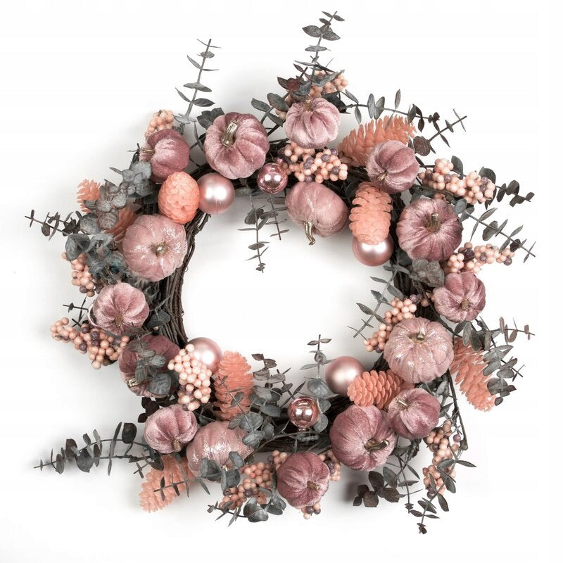 Ornament Wreath 50 cm powder pink