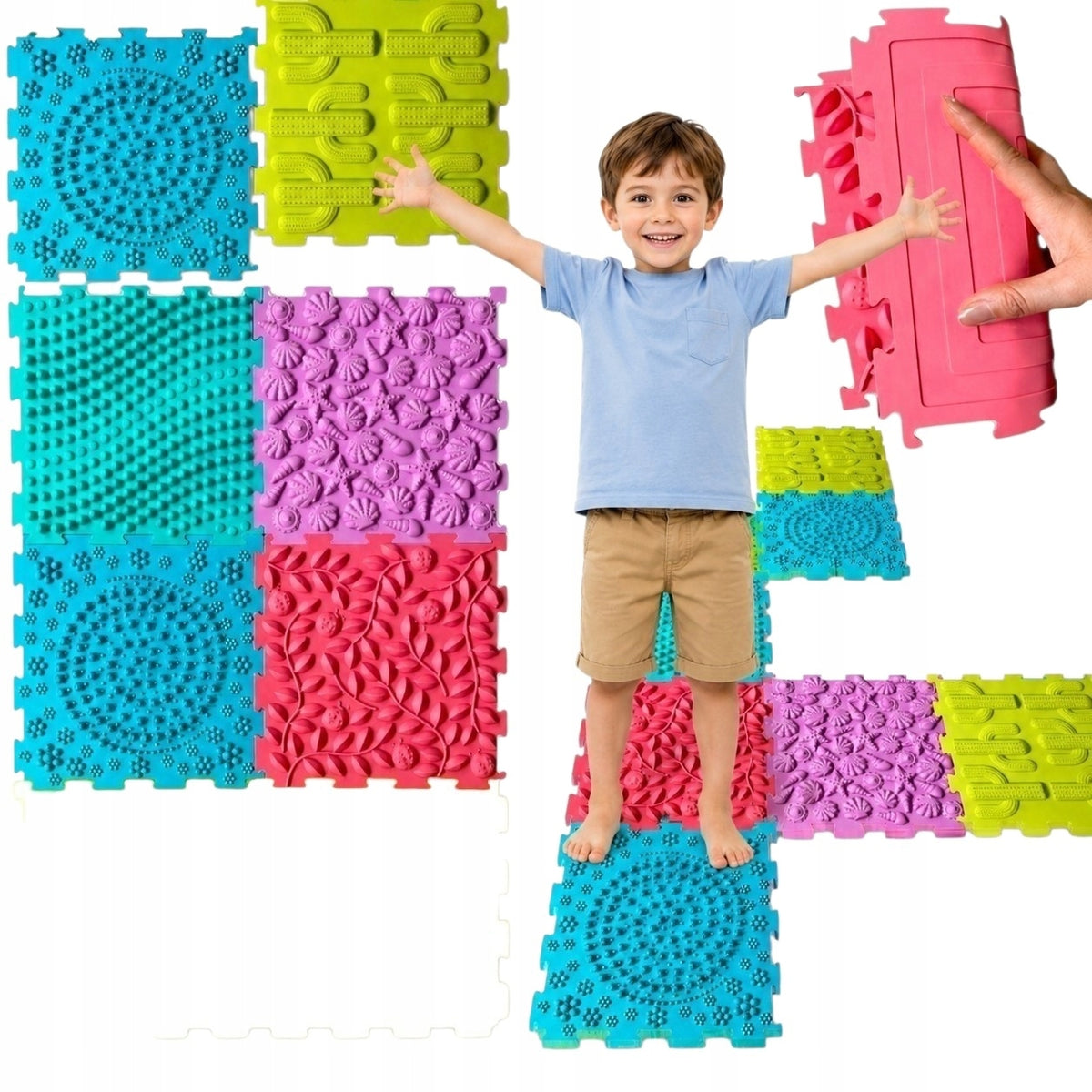 Orthopedic Sensory Mat for Adult Children Puzzle Montesorri 6 el Brand no brand