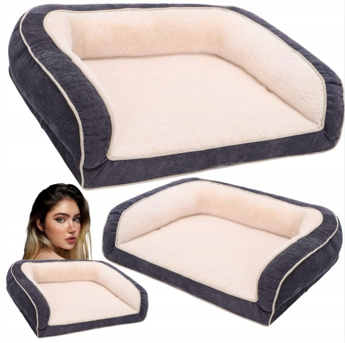 Orthopedic dog bed with foam cover can be washed EMME