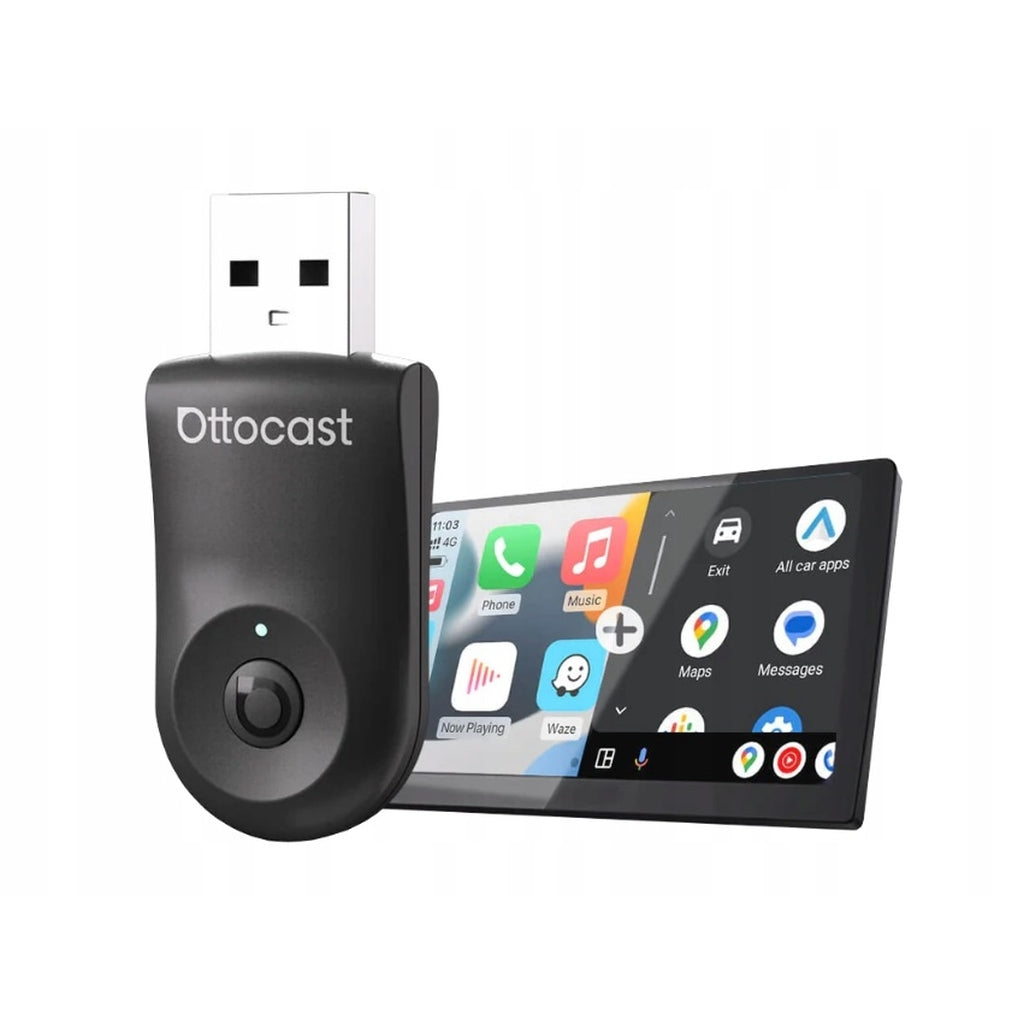 Ottocast Mini CA505-T 2-in-1 Adapter for Apple CarPlay & Android Auto with Bluetooth 5.0 Manufacturer code CA505-T