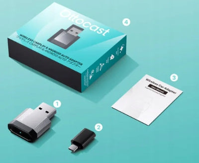 Ottocast Mini NOVA Wireless CarPlay/Android Auto Adapter Product weight with unit packaging 0.1 kg
