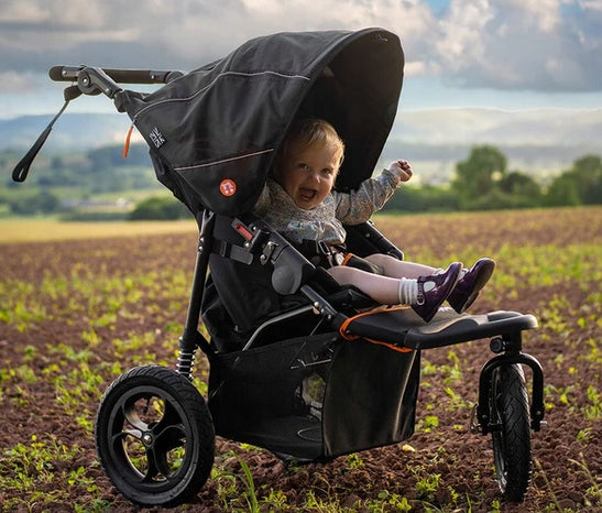 Out n About Nipper Single Stroller v5 in Summit Black Manufacturer code onanip-01SBv5
