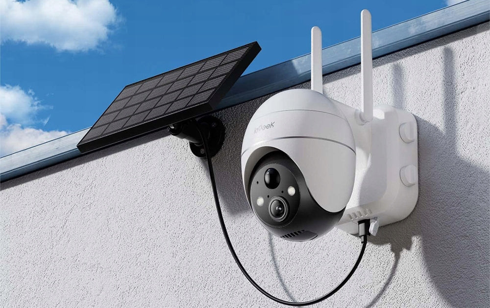 Outdoor Camera Rotating IP WiFi 5MPx 4x ZOOM Solar for 9600mAh Batteries Manufacturer code ZS-GX4S 5MP Biały 360° PTZ