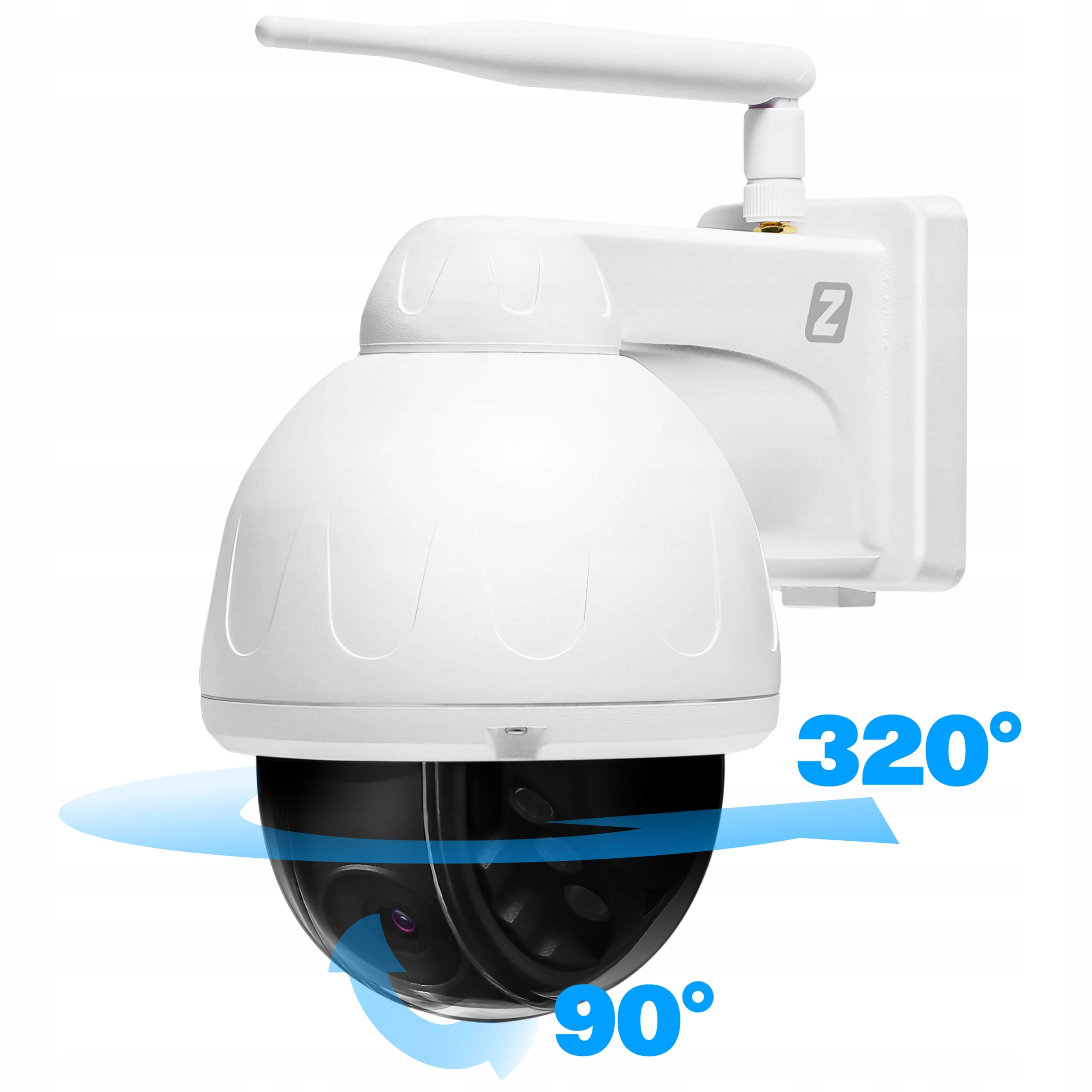 Outdoor Camera Rotating WiFi 5MPx 5MP Metal Tracking IKPW540V1 AUDIO Brand Zintronic