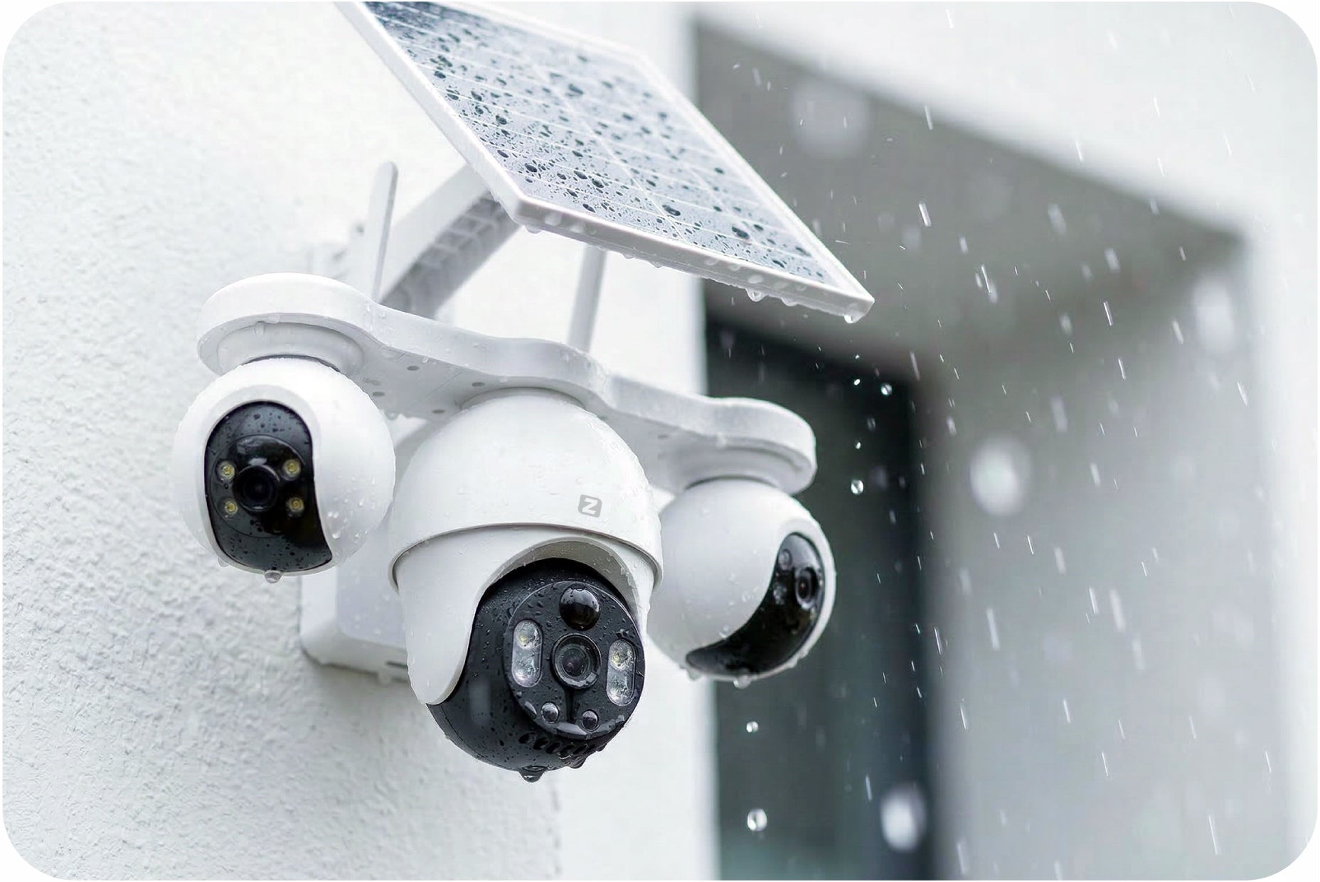 Outdoor Camera SOLAR ROTATING 3 Lenses GSM 4G LTE 6MPx Zintronic Manufacturer code IKP4GP330TLV1