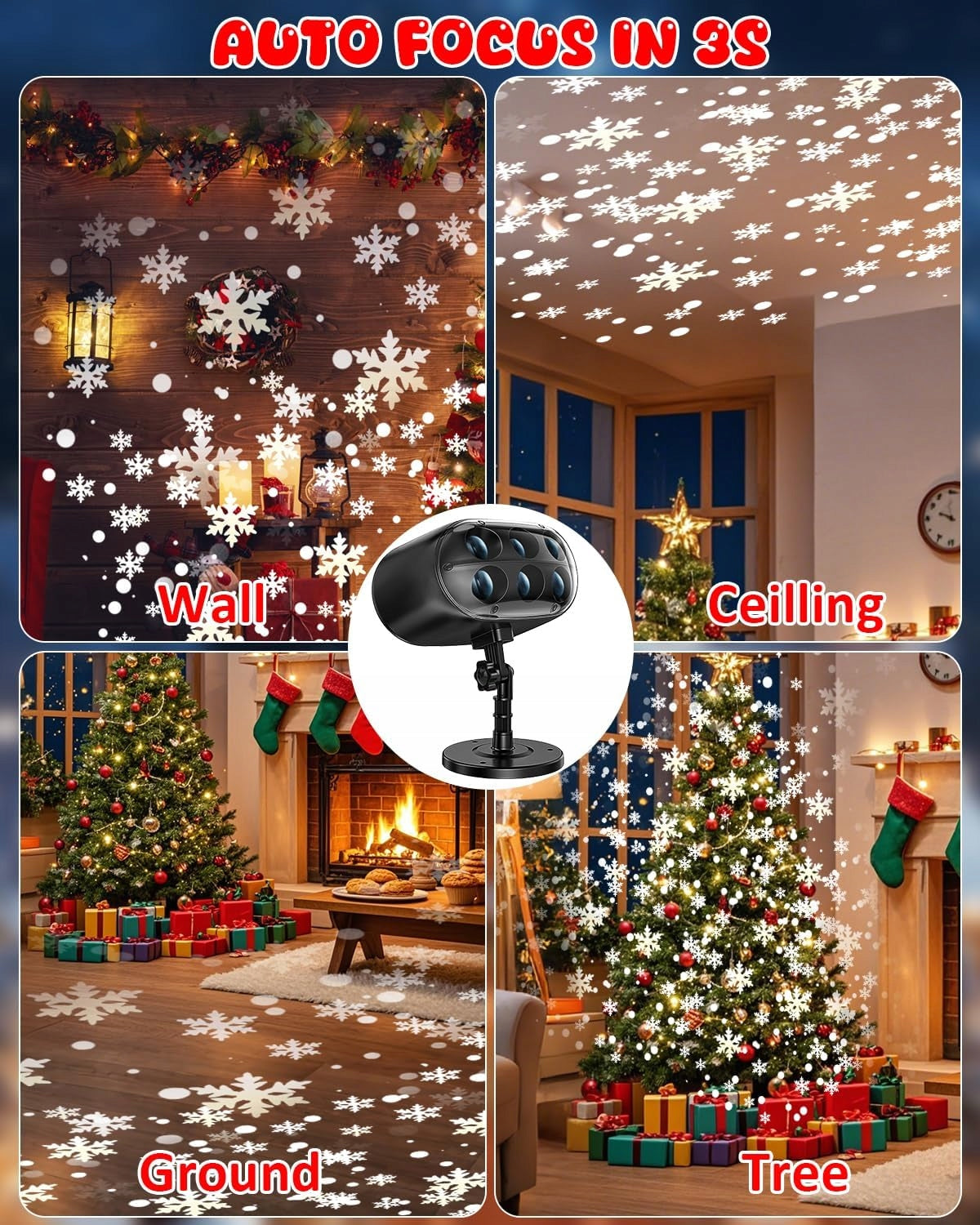 Outdoor Christmas Projector with Remote Control Snowflakes Manufacturer code B0FG6QJJC7