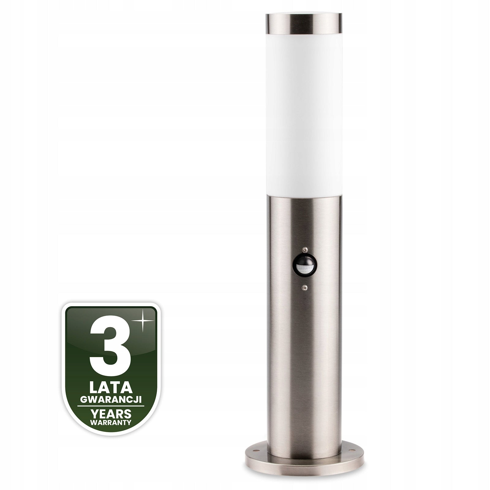 Outdoor Garden Lamp E27 Fixture Post Motion and TWILIGHT Sensor 45cm Thread type E27