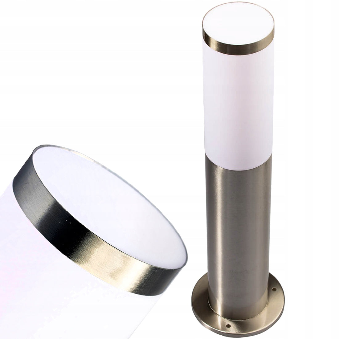 Outdoor Garden Lamp LIVIA Polux INOX POST 45cm for Bulb E27 Brand Polux