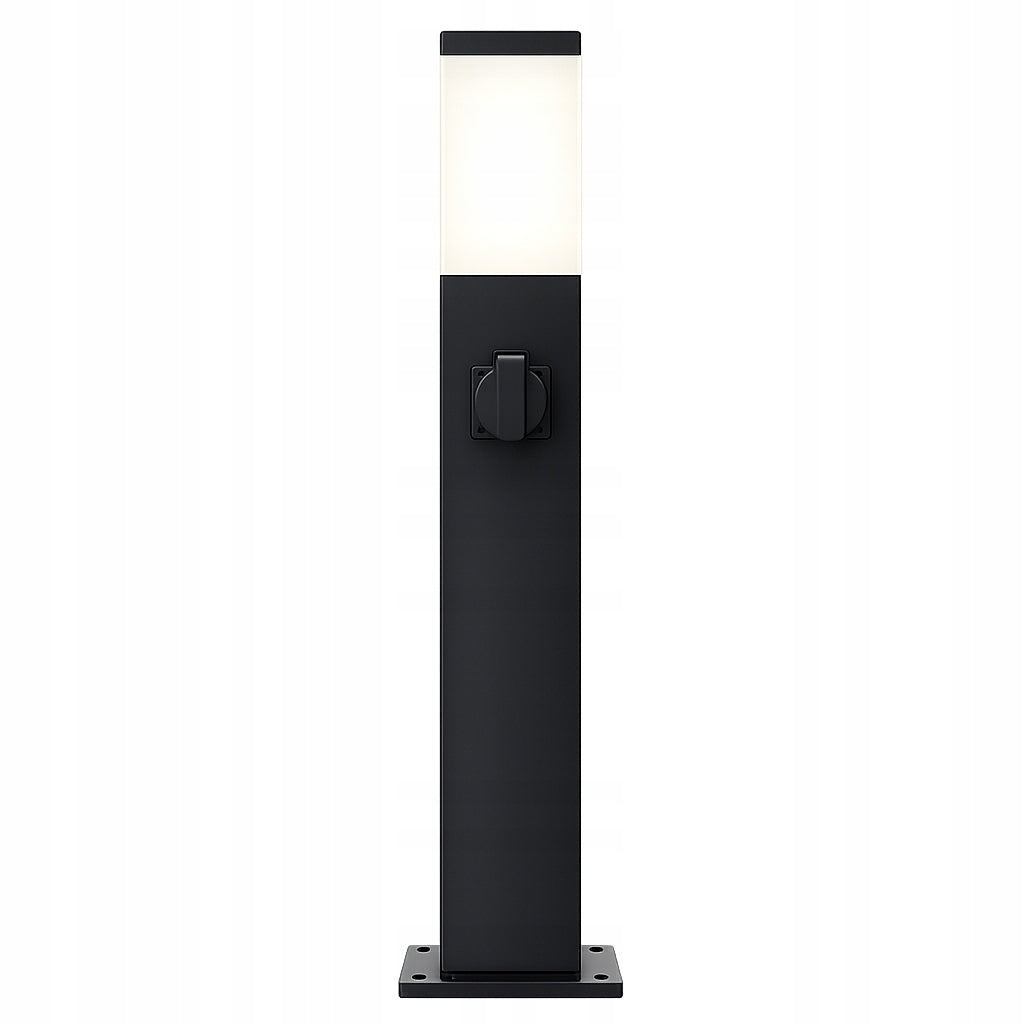 Outdoor Garden Lamp Standing E27 LED Post 90 cm + socket 230V Product height 90 cm