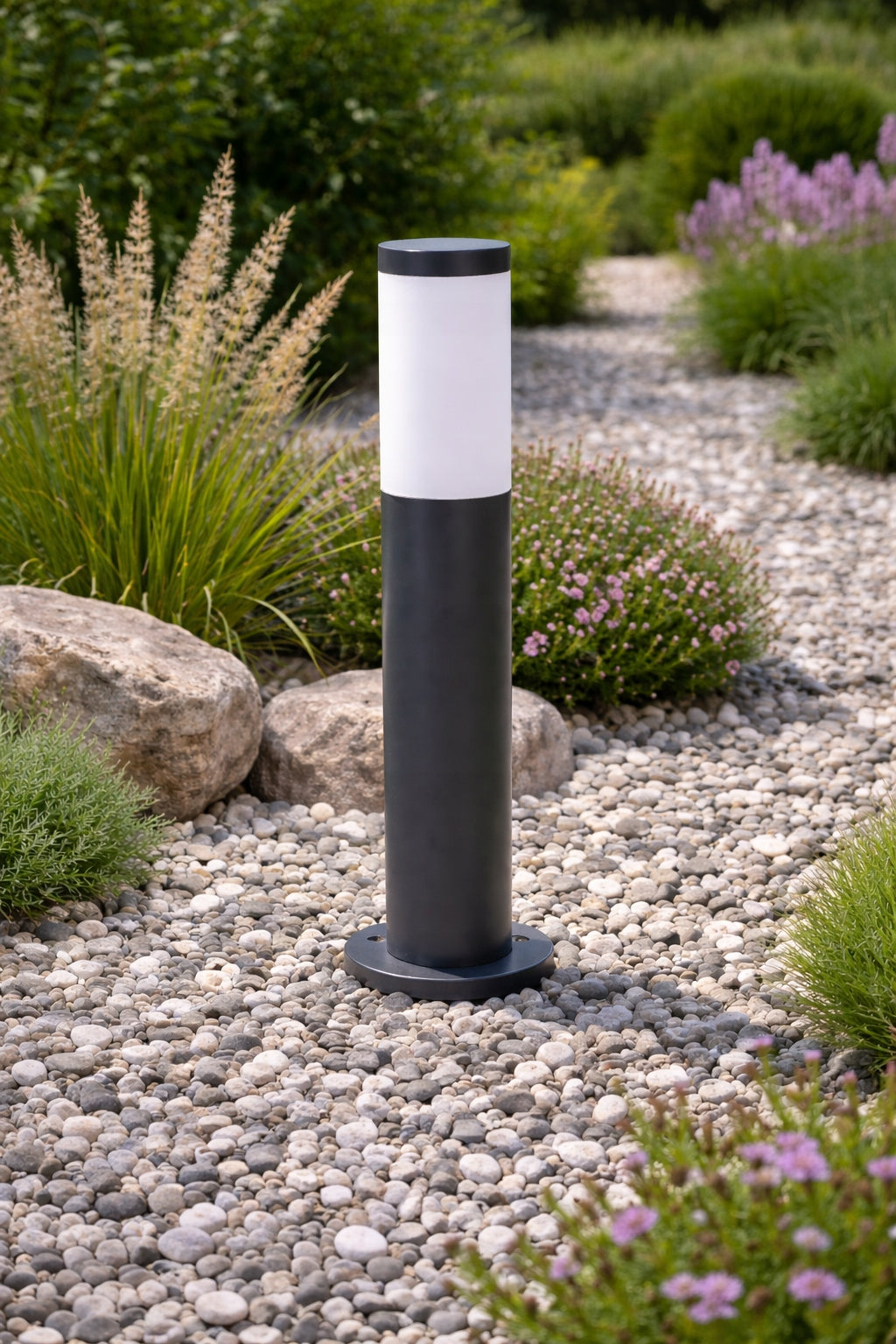 Outdoor Garden Lamp Standing Garden Post 45 cm E27 Black Brand SuperLED
