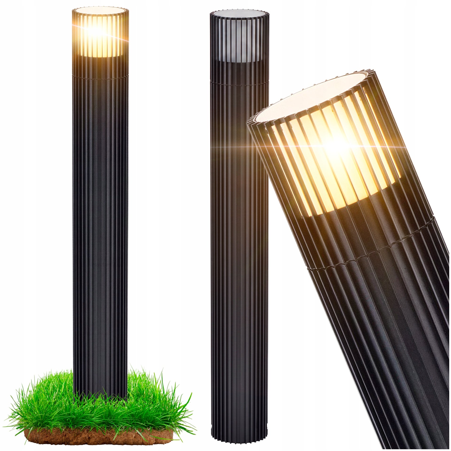 Outdoor Garden Standing Post Lamp for Garden Alley Discount Black 50cm