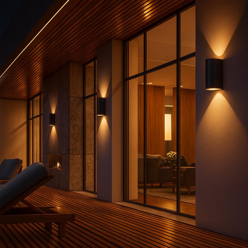 Outdoor Garden Wall Lamp For 2x GU10 Lamp Wall Facade Fixture Manufacturer code K122