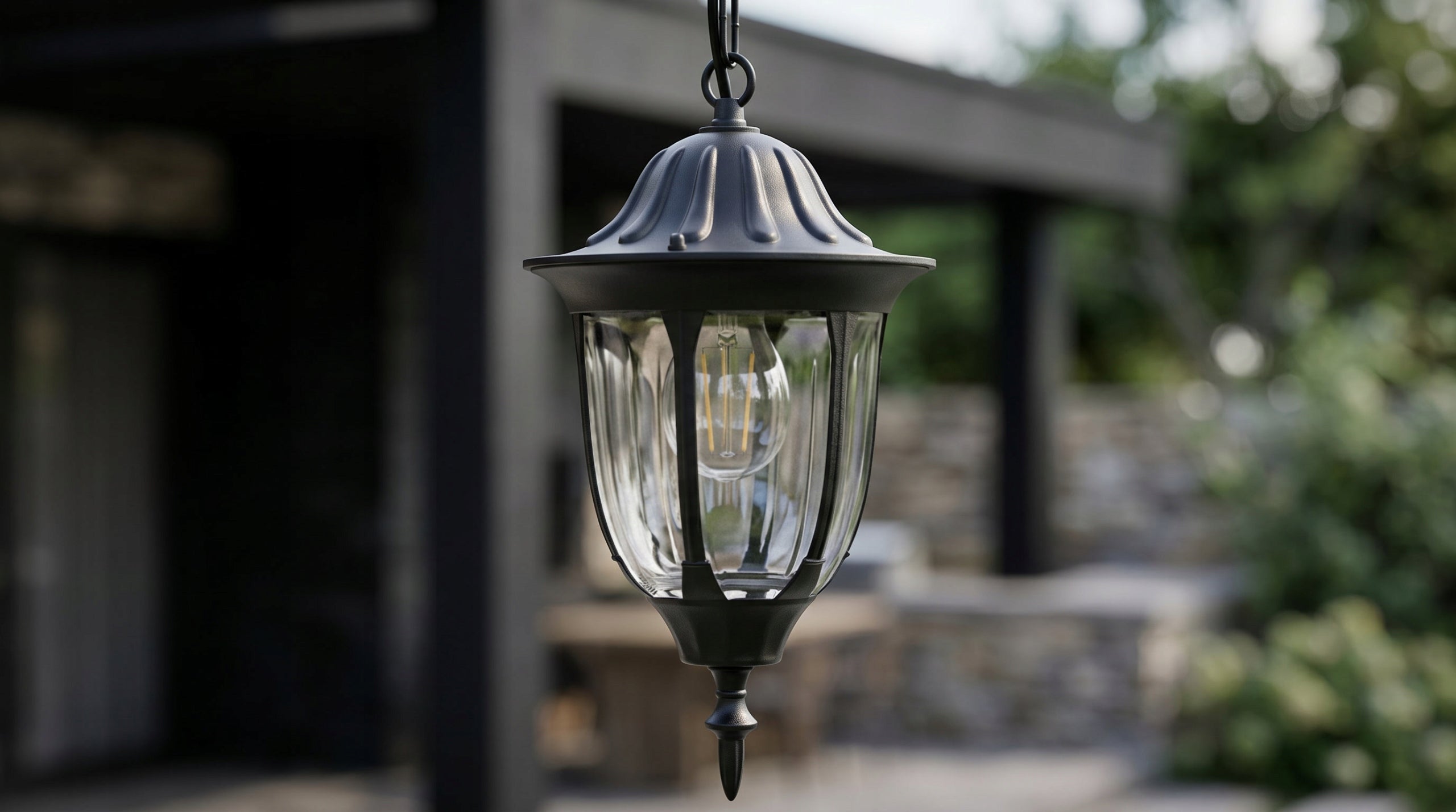 Outdoor Hanging Lamp For Garden Black Facade Garden Retro Vasco Manufacturer code K-5007H/N