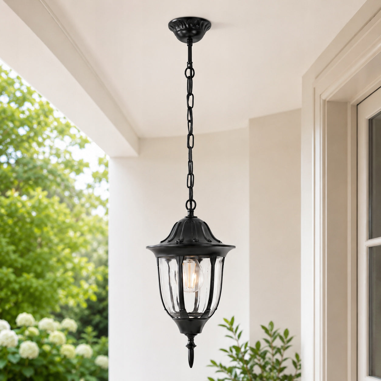 Outdoor Hanging Lamp For Garden Black Facade Garden Retro Vasco