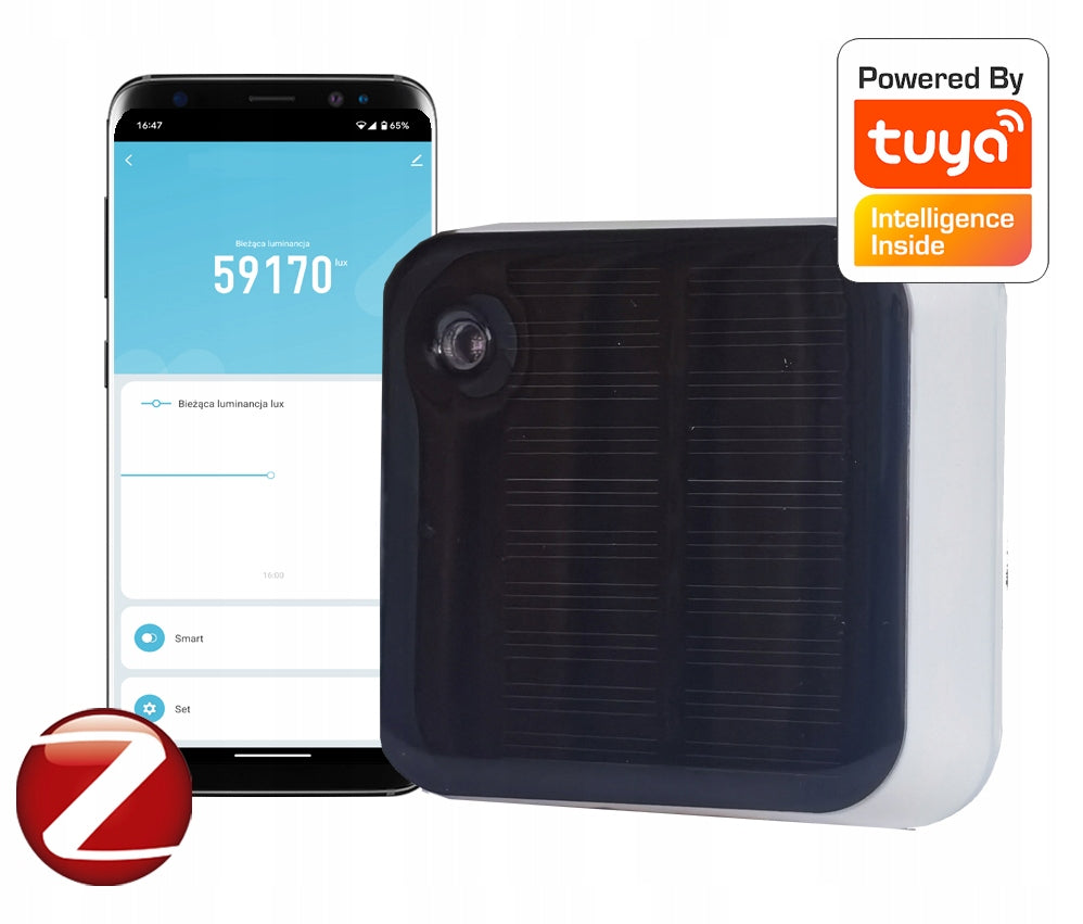 Outdoor Insolation Sensor Light Intensity Zigbee Tuya < 83000LUX
