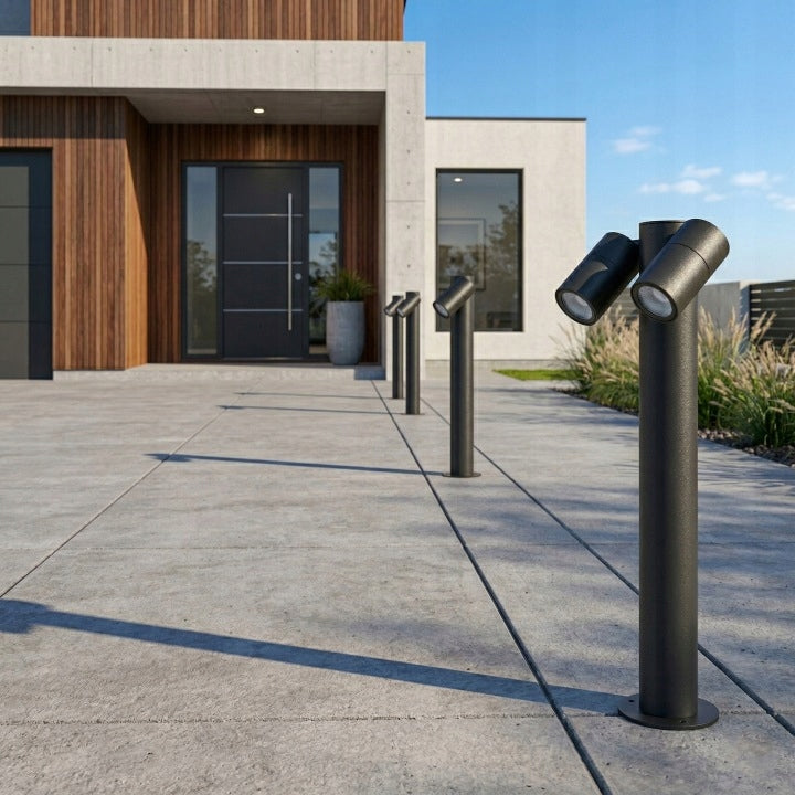 Outdoor LED Garden Lamp 2X GU10 Standing 45cm IP65 Bulb Post Brand Smartled