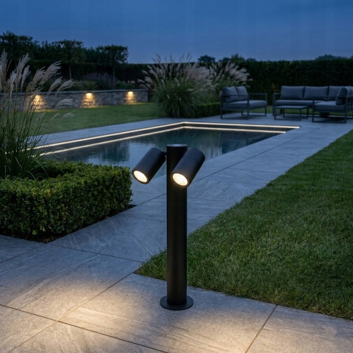 Outdoor LED Garden Lamp 2X GU10 Standing 45cm IP65 Bulb Post Manufacturer code Słupek Ogrodowy 7163