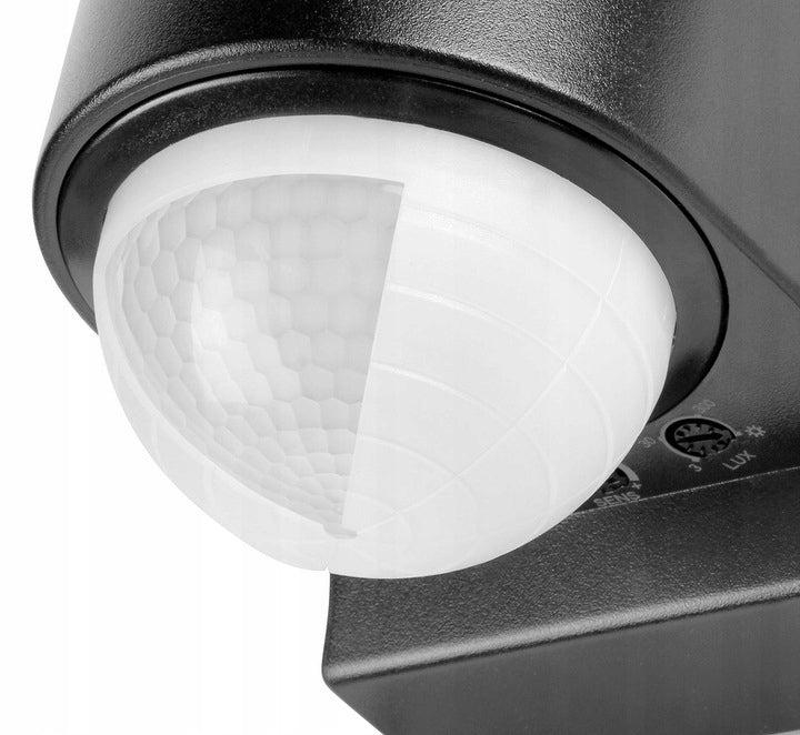Outdoor LED Lamp 30W Motion and Twilight Sensor Adjustable Halogen Black Color temperature 4000 K