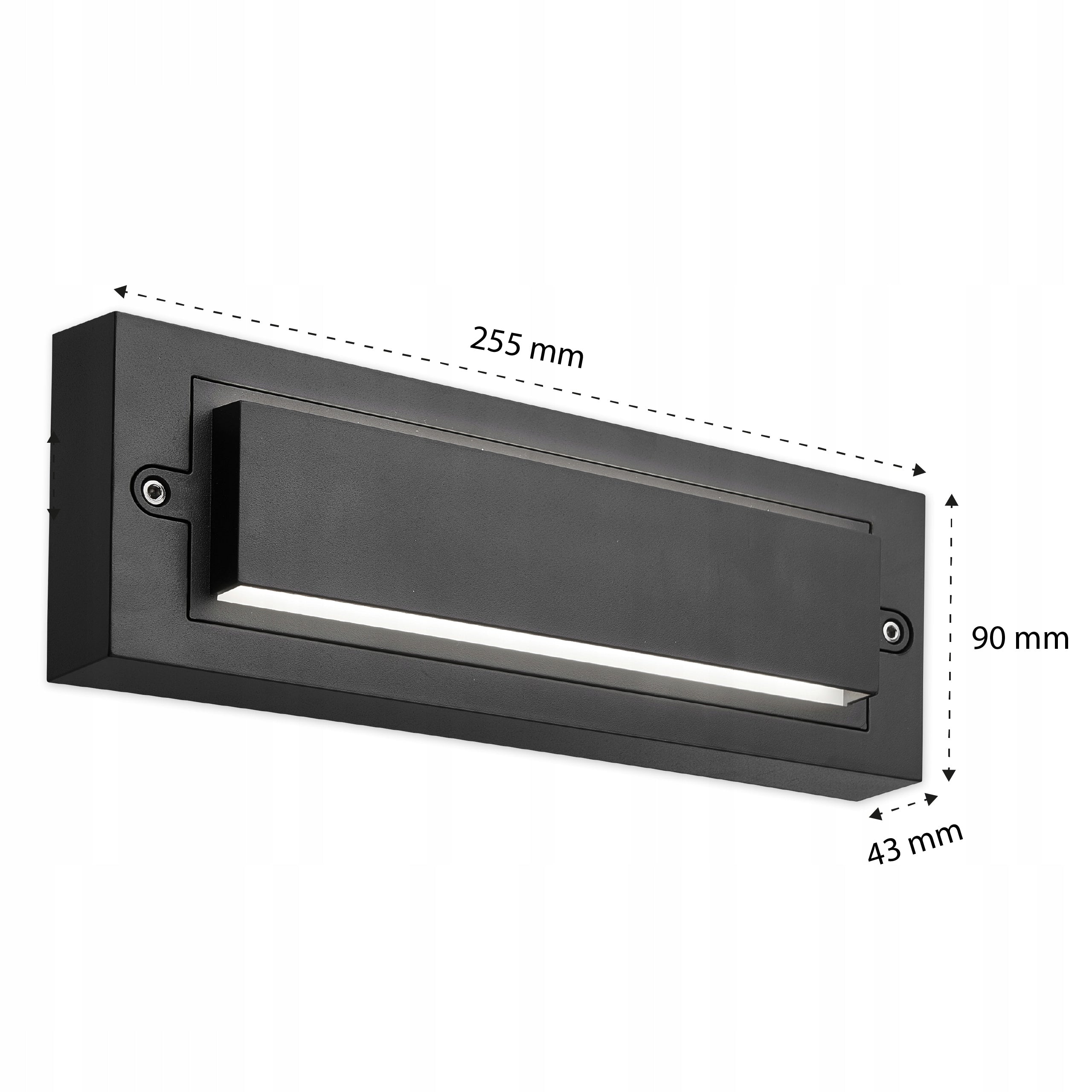 Outdoor LED Wall Lamp 6W Wall Facade Garden Lamp Color black