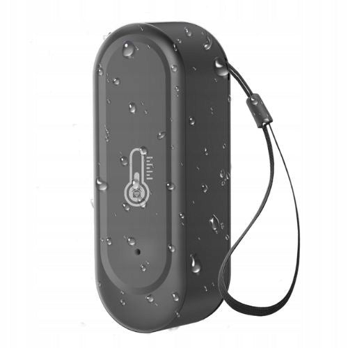 Outdoor Temperature and Humidity Sensor Wi-Fi Tuya IP65 Black Alarms Manufacturer code SB1550