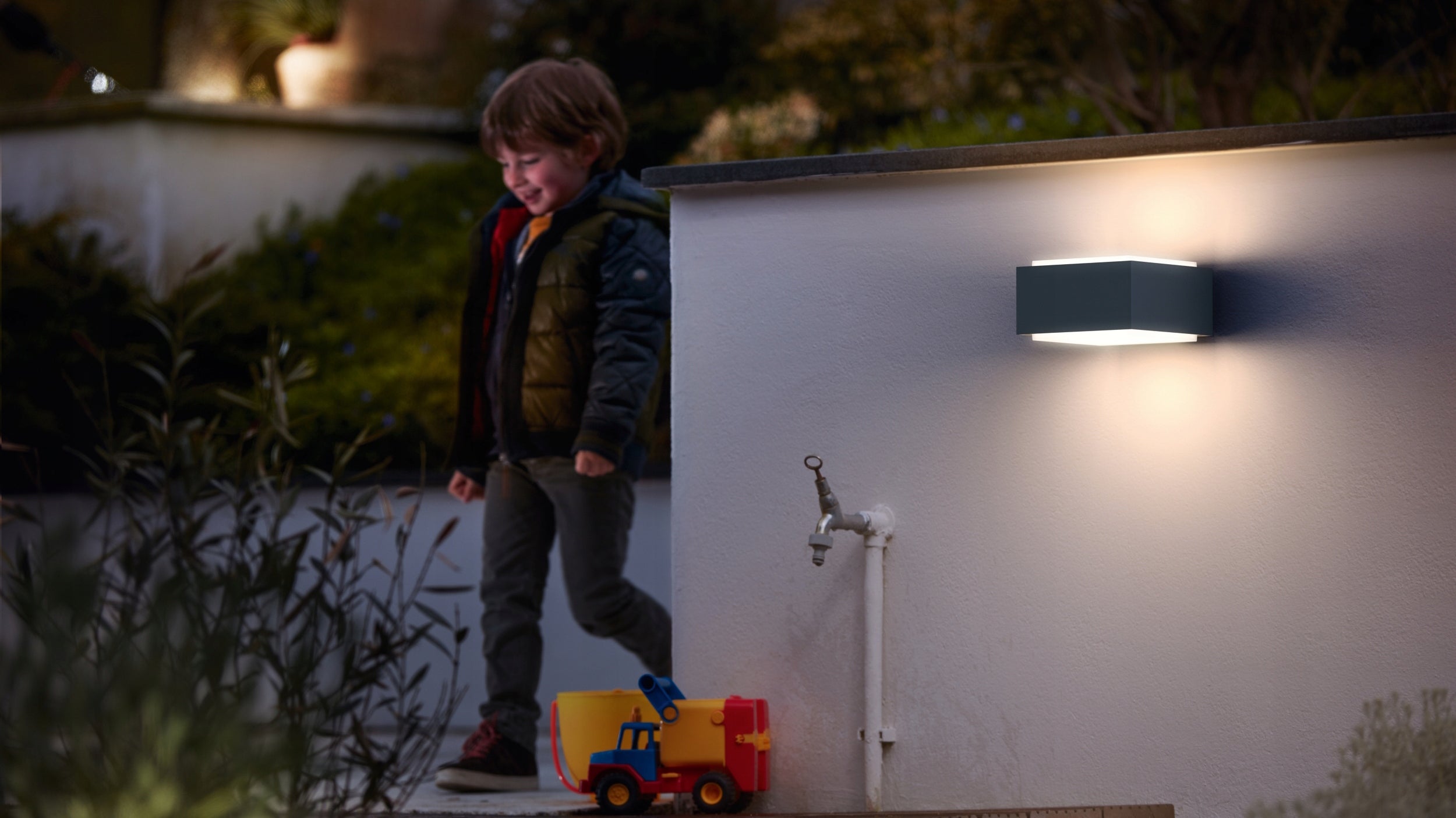 Outdoor Wall Lamp Garden Facade Lamp E27 LED PHILIPS HEDGEHOG IP44 Light source power 42 W