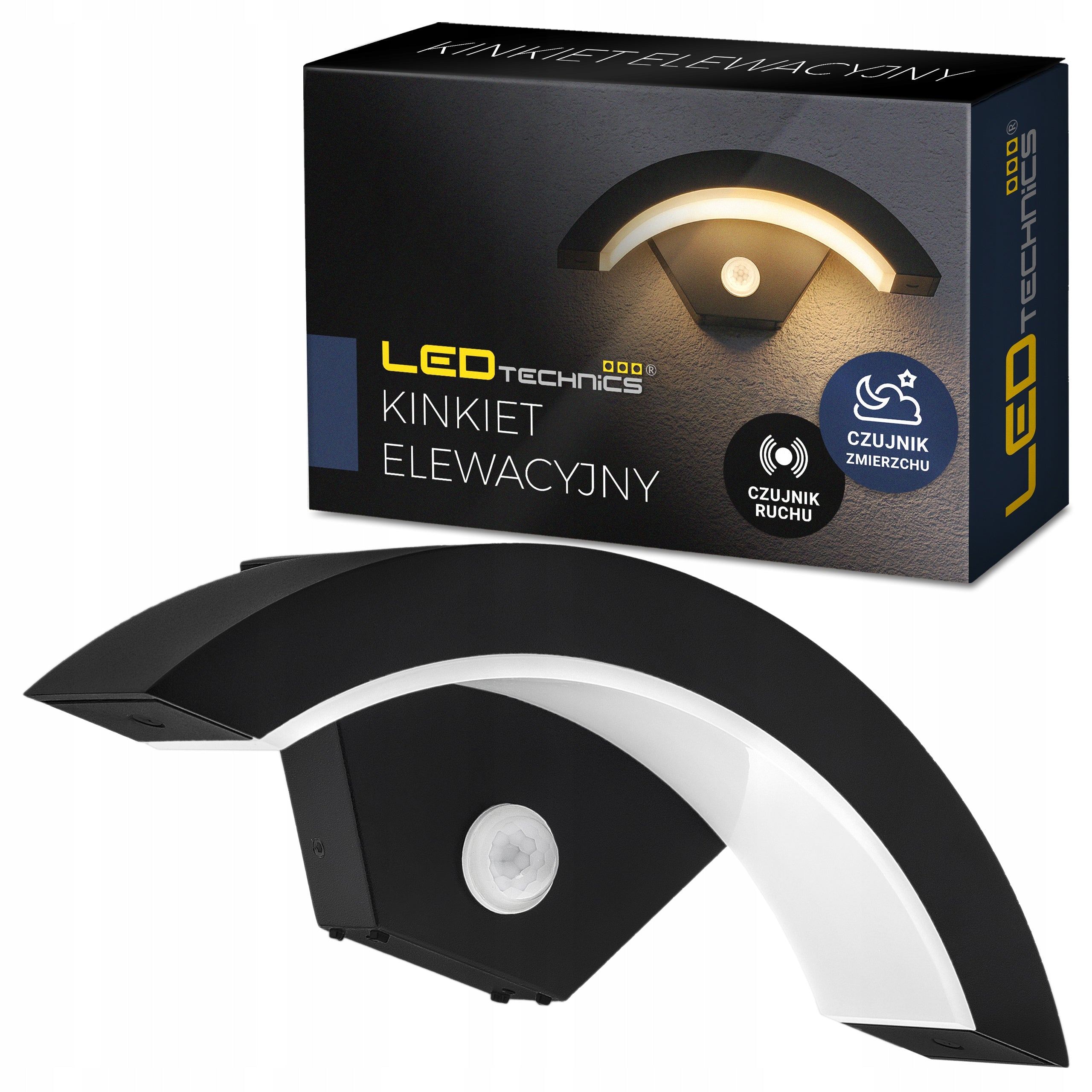 Outdoor Wall Lamp LED Facade Lamp IP65 Twilight Motion Sensor