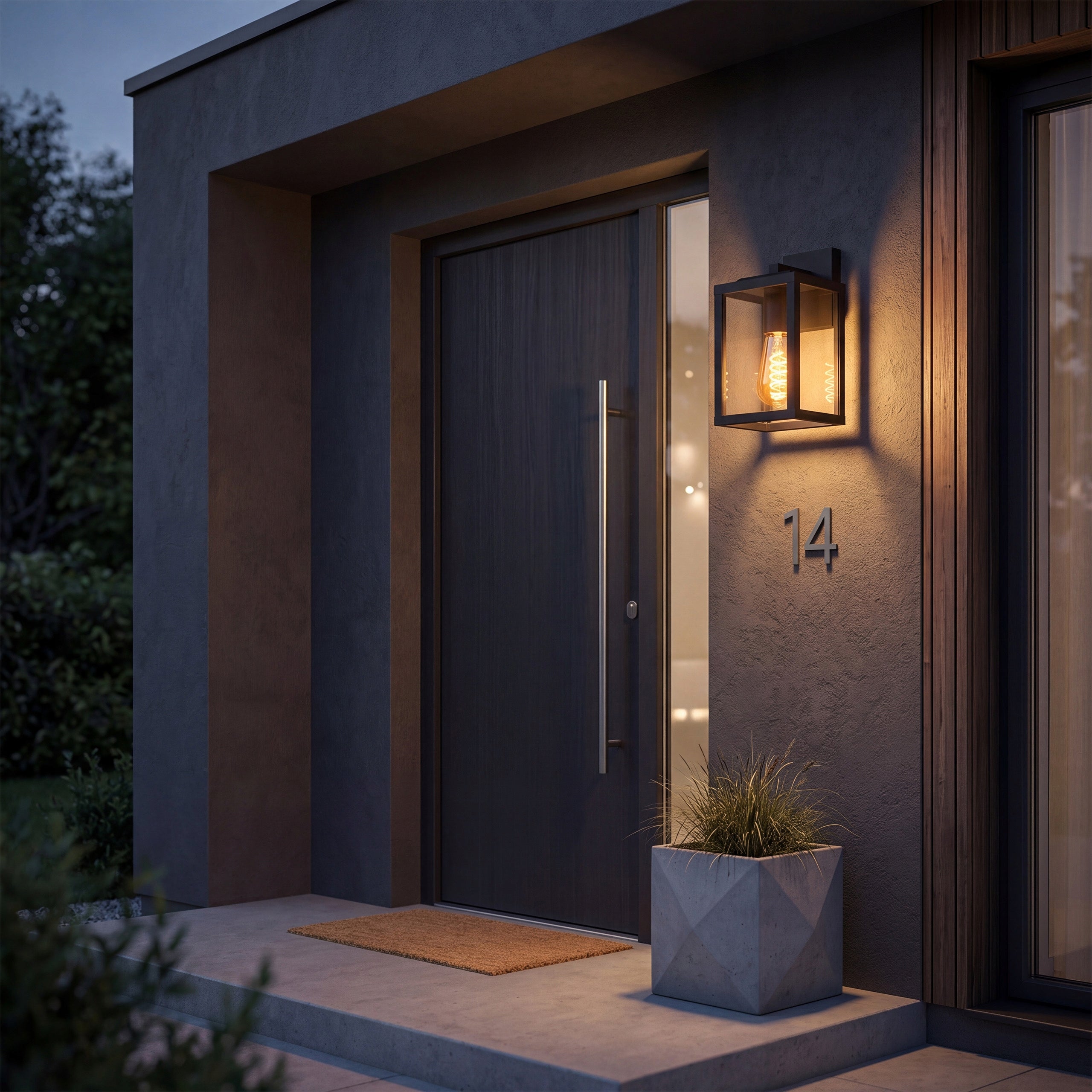 Outdoor Wall Lamp LED Garden Facade Lamp 1X E27 Black IP54 Manufacturer code 7091