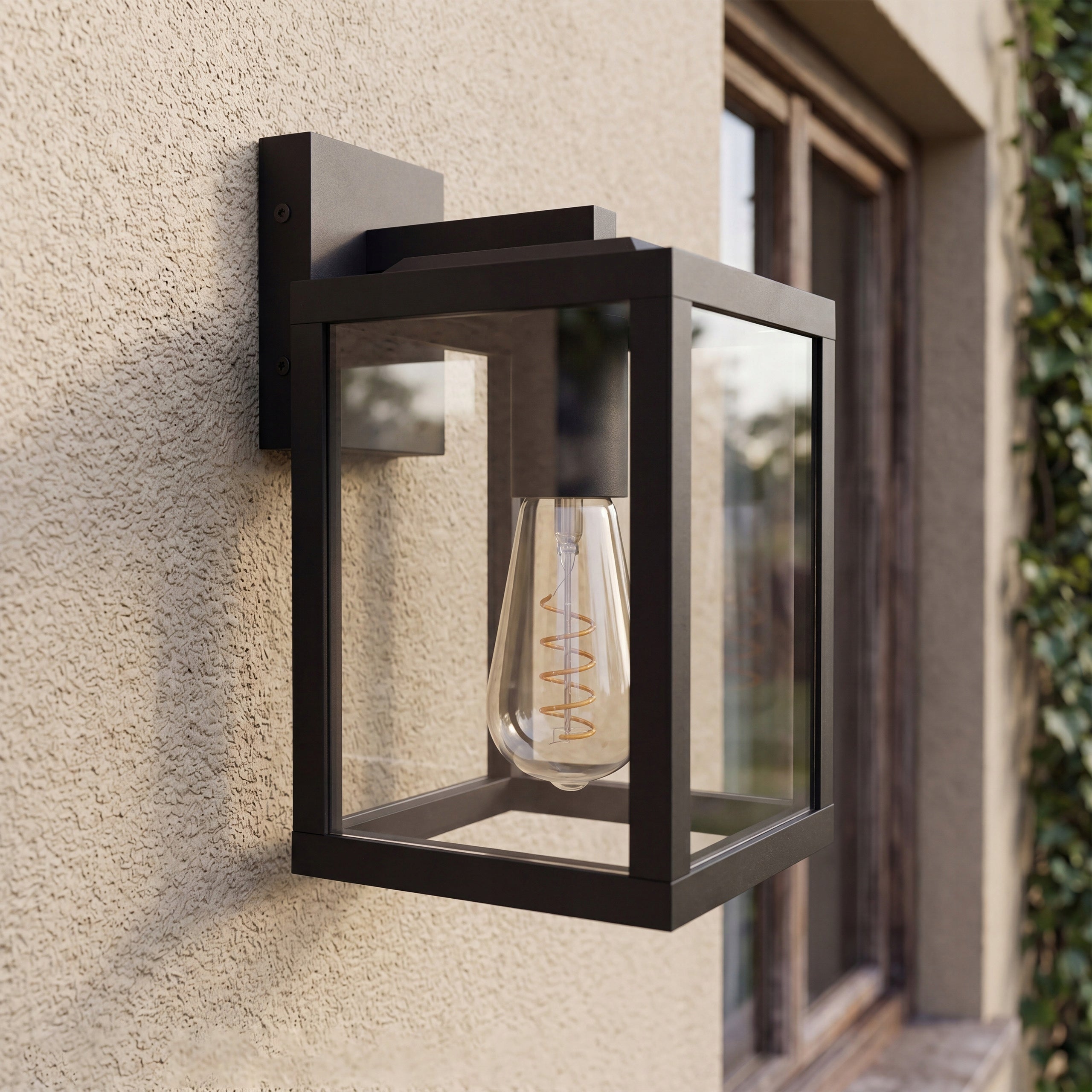 Outdoor Wall Lamp LED Garden Facade Lamp 1X E27 Black IP54 Packaging status original