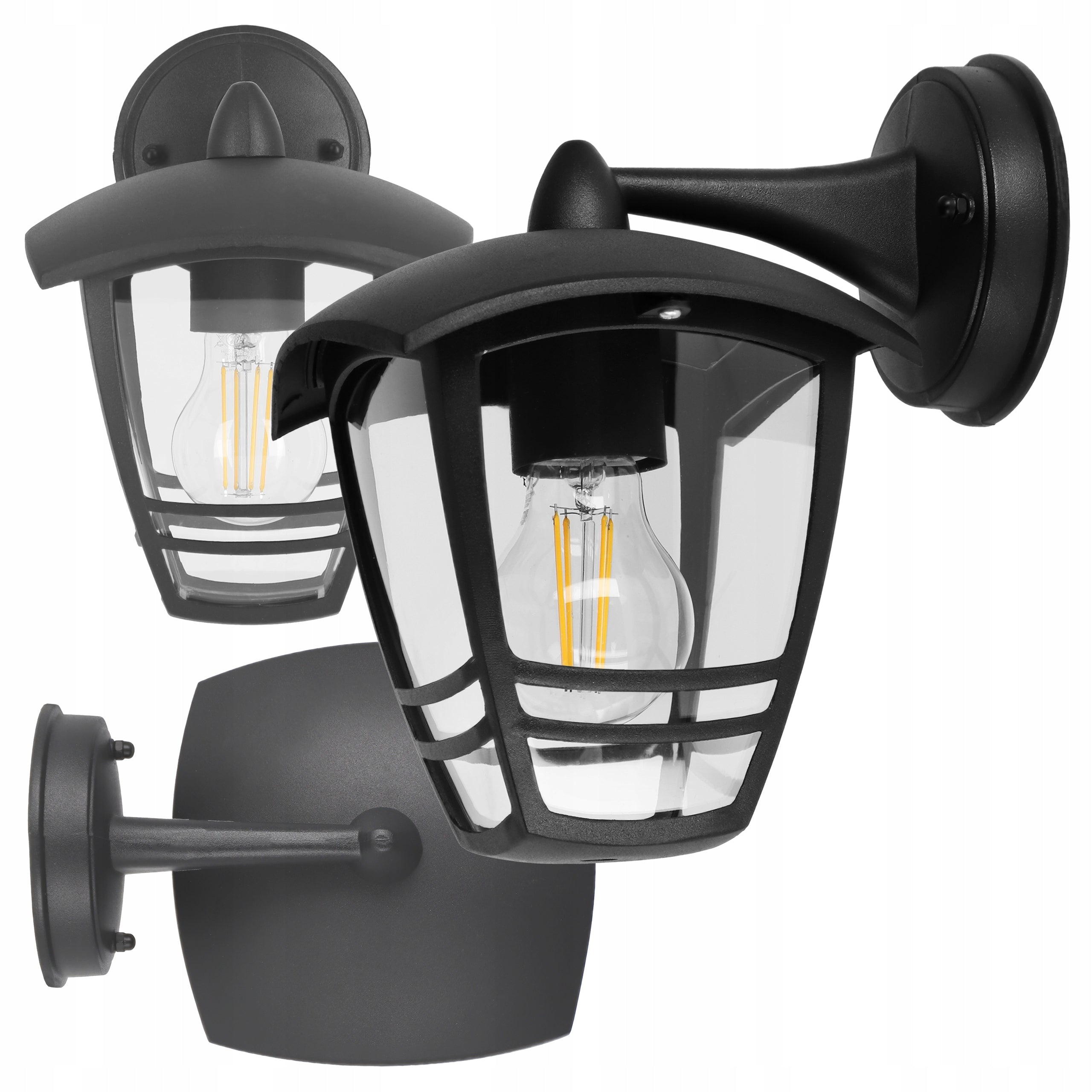 Outdoor Wall Lamp LED Garden Facade Lamp 1X E27 Black IP54